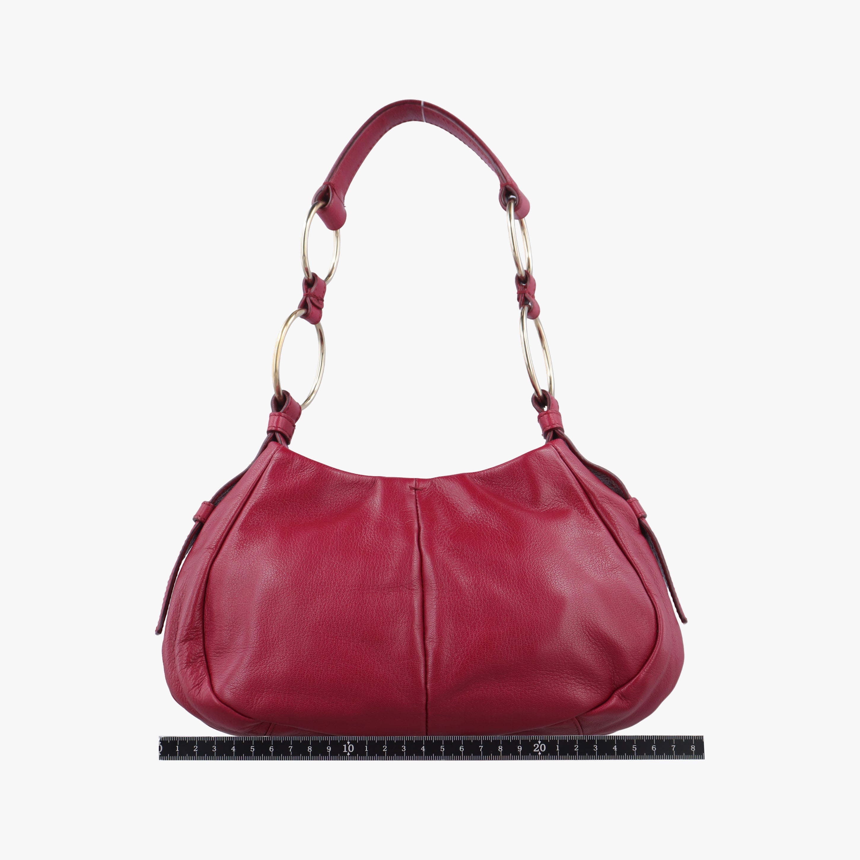 Pre-owned Yves Saint Laurent Saharienne Red Leather 139263 handbag | stylenewstar