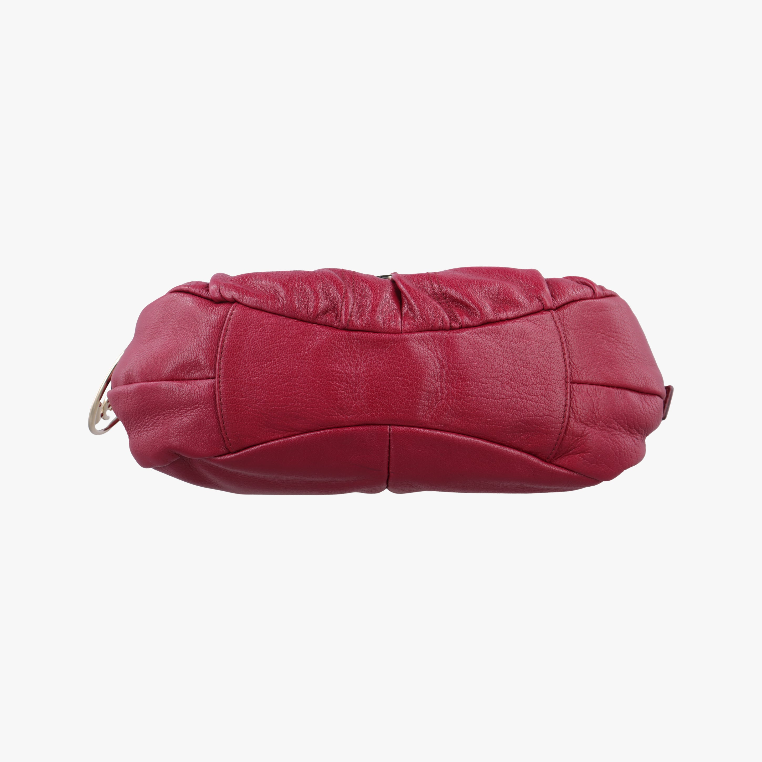 Pre-owned Yves Saint Laurent Saharienne Red Leather 139263 handbag | stylenewstar