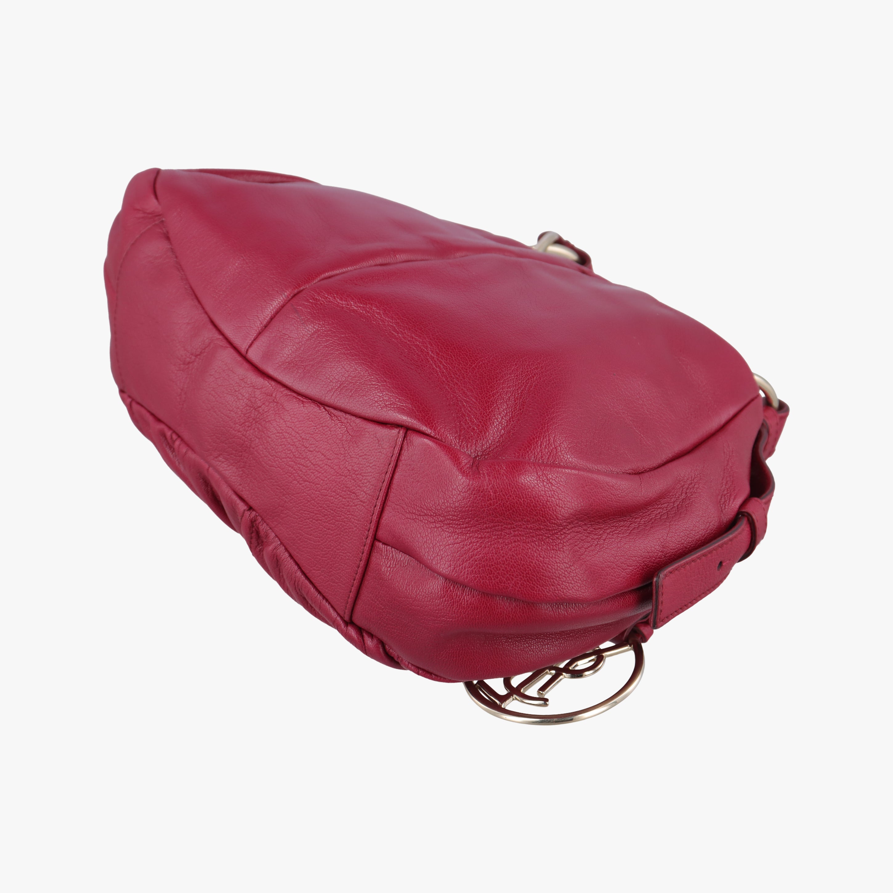 Pre-owned Yves Saint Laurent Saharienne Red Leather 139263 handbag | stylenewstar