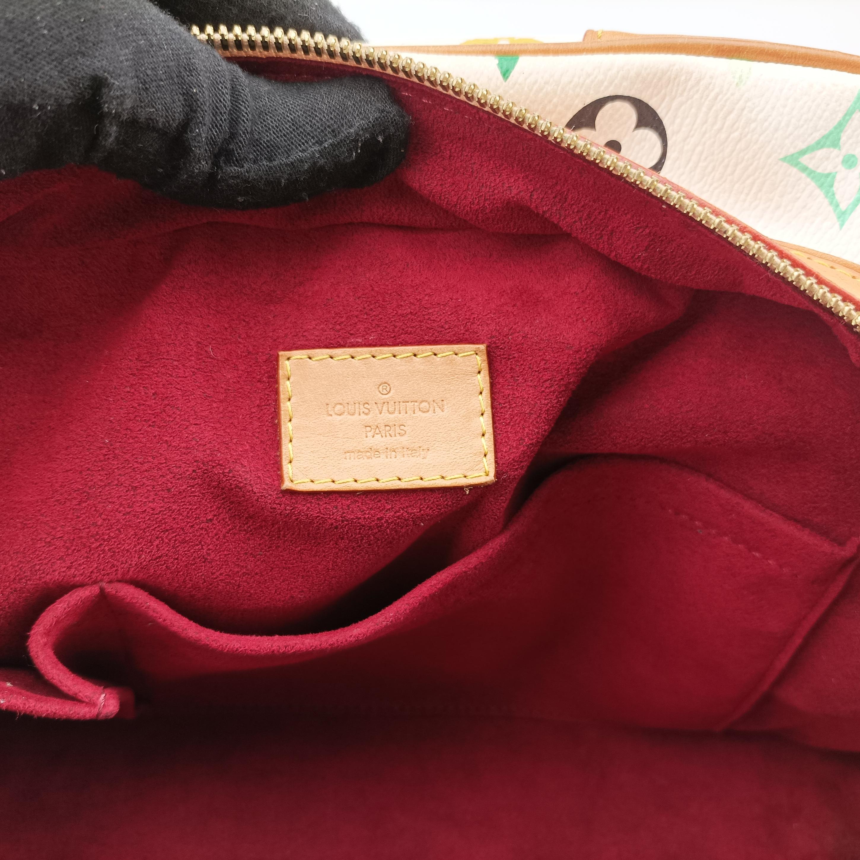 Pre-owned Louis Vuitton CLAUDIA White Monogram Multicolor M40193 handbag | stylenewstar