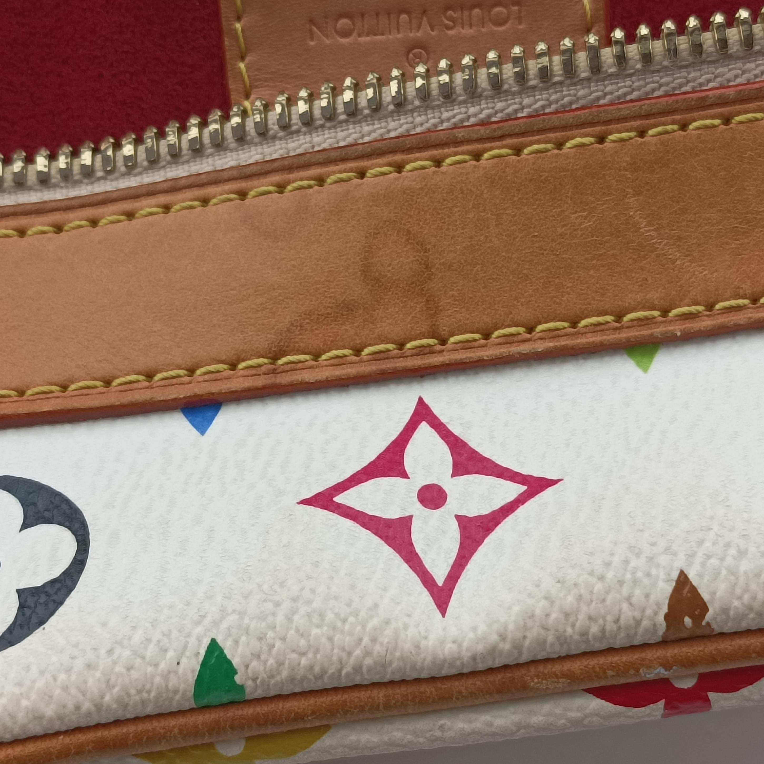 Pre-owned Louis Vuitton CLAUDIA White Monogram Multicolor M40193 handbag | stylenewstar