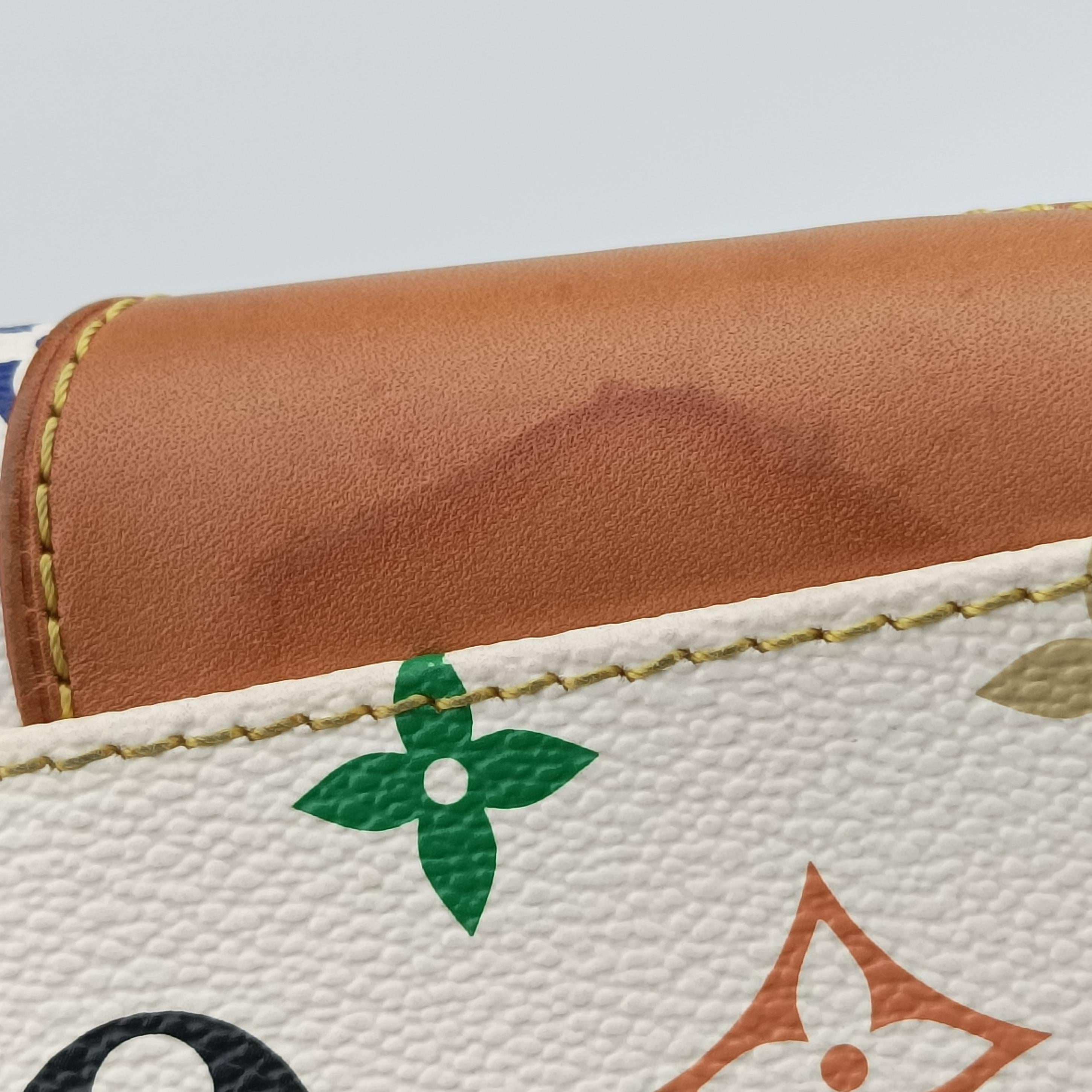 Pre-owned Louis Vuitton CLAUDIA White Monogram Multicolor M40193 handbag | stylenewstar