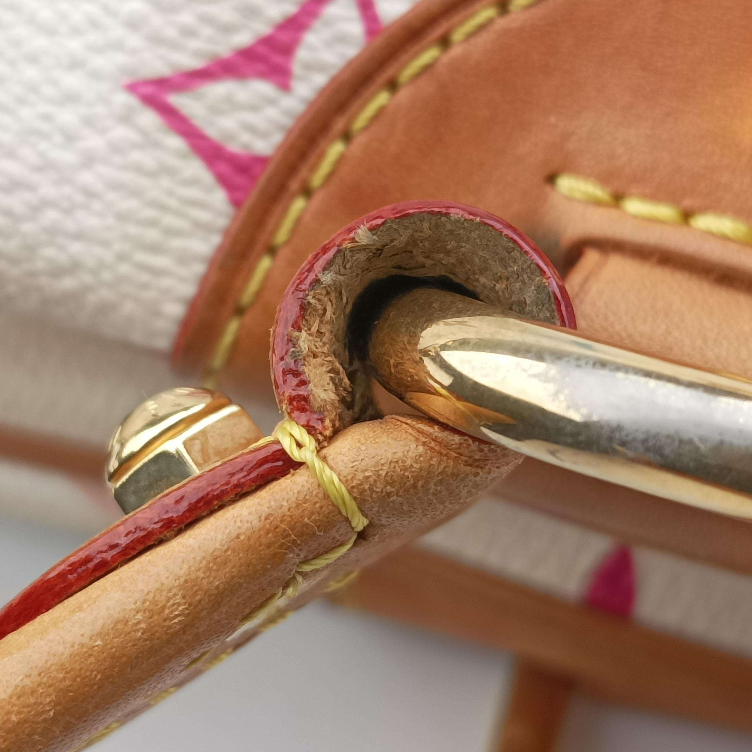 Pre-owned Louis Vuitton CLAUDIA White Monogram Multicolor M40193 handbag | stylenewstar