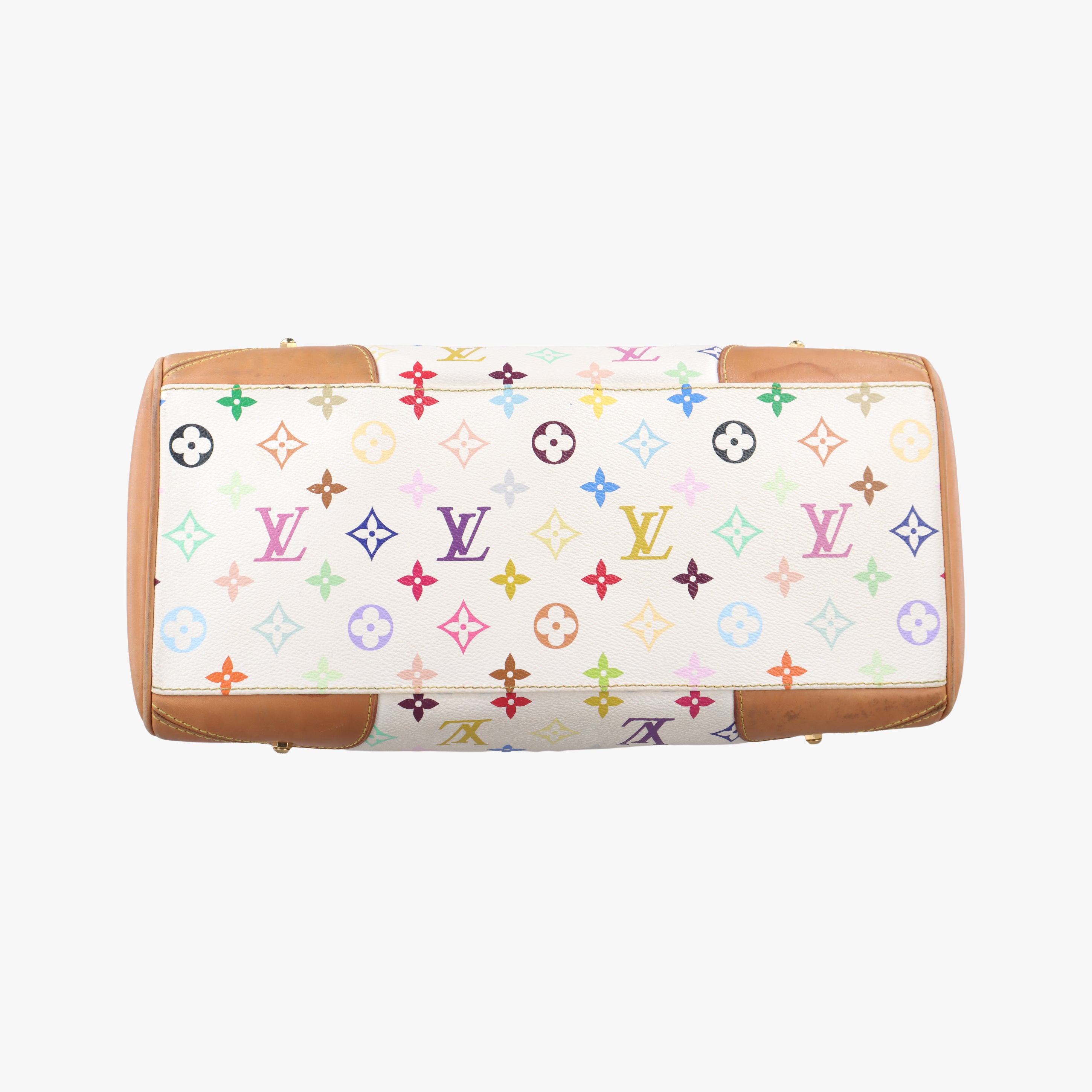 Pre-owned Louis Vuitton CLAUDIA White Monogram Multicolor M40193 handbag | stylenewstar