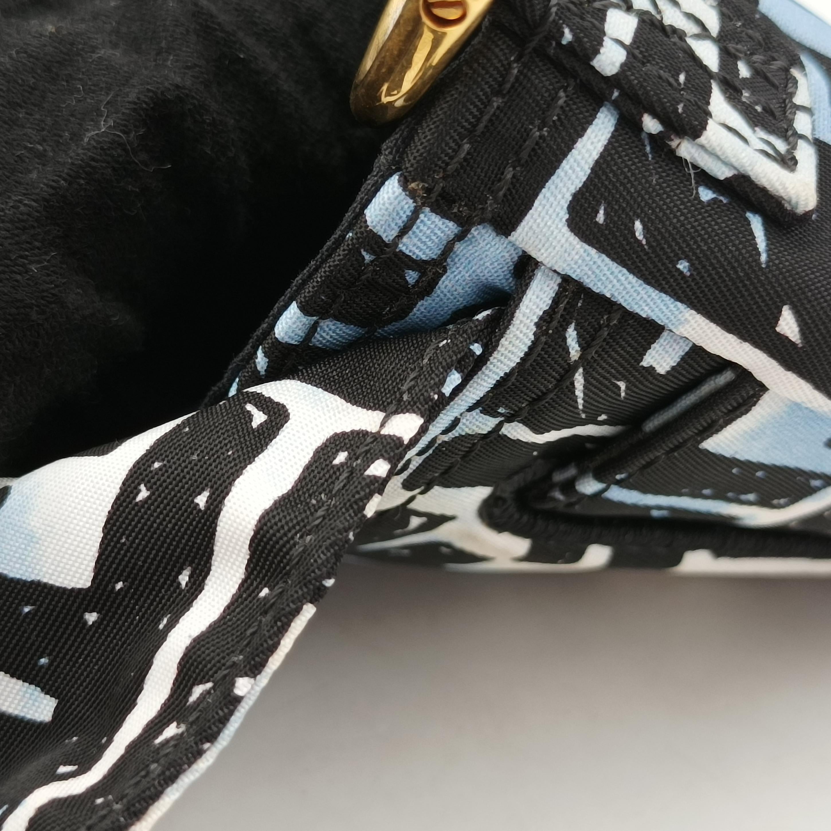 Pre-owned Fendi Mamma Bucket Black×Multicolour Nylon 8BR784 shoulderbag | stylenewstar