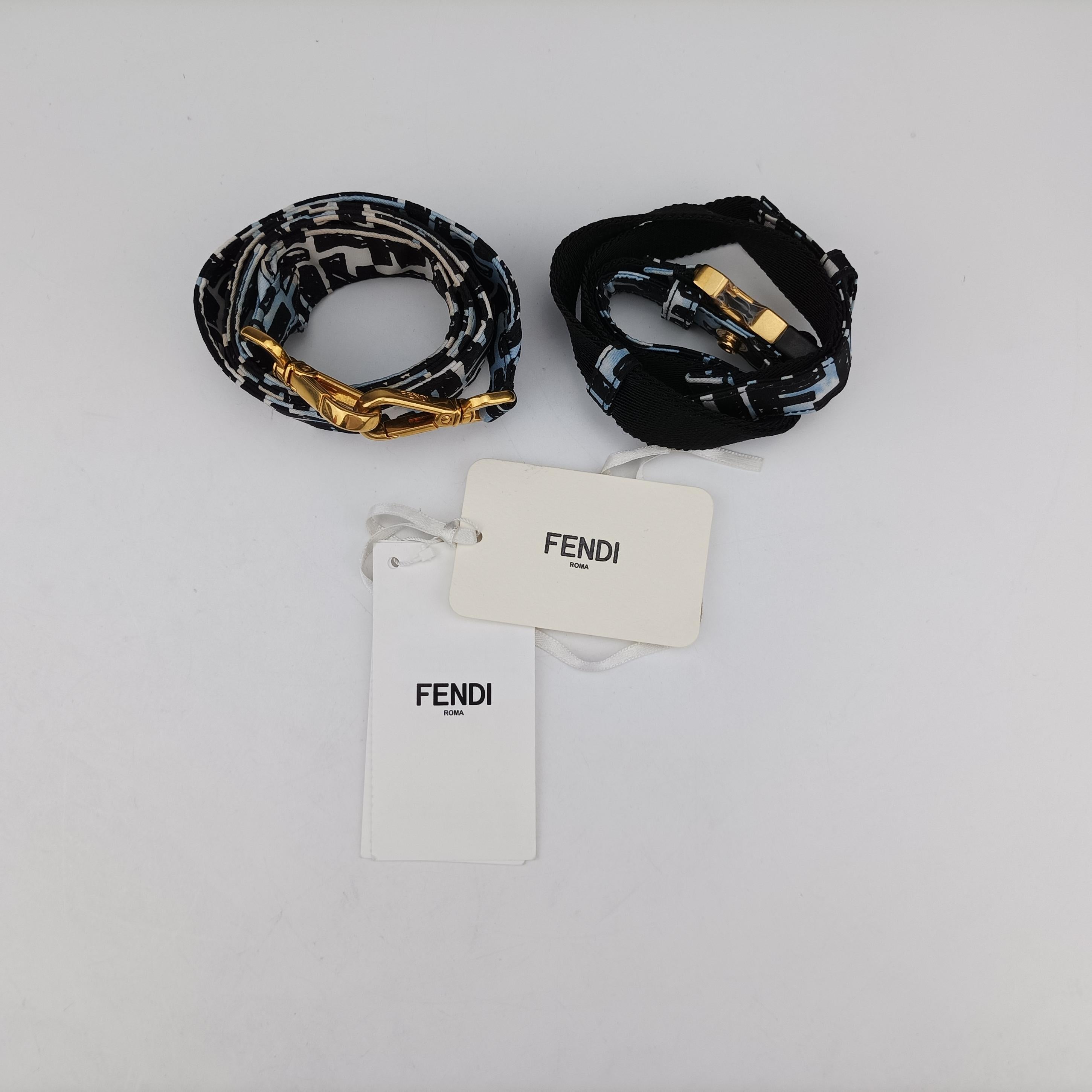 Pre-owned Fendi Mamma Bucket Black×Multicolour Nylon 8BR784 shoulderbag | stylenewstar