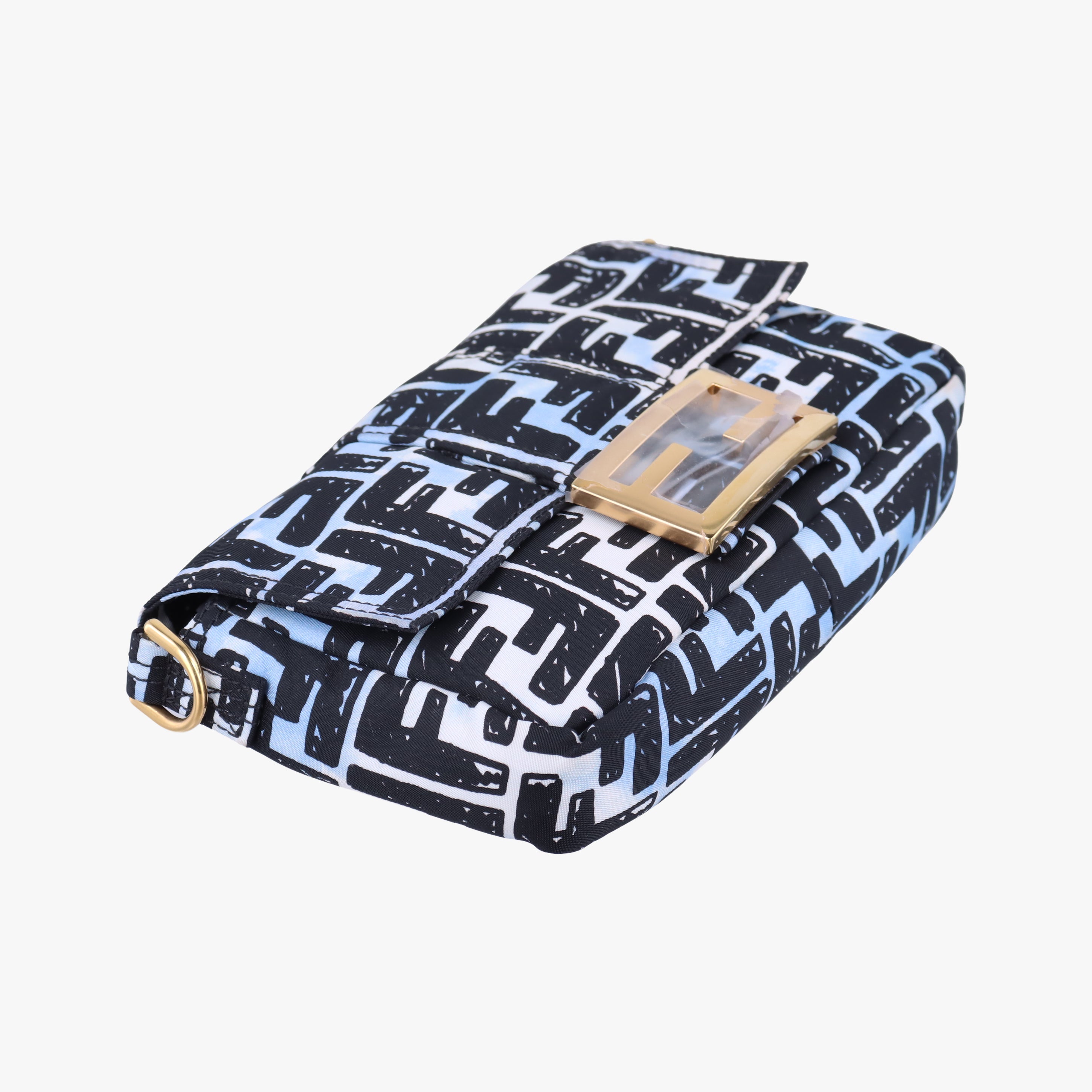 Pre-owned Fendi Mamma Bucket Black×Multicolour Nylon 8BR784 shoulderbag | stylenewstar