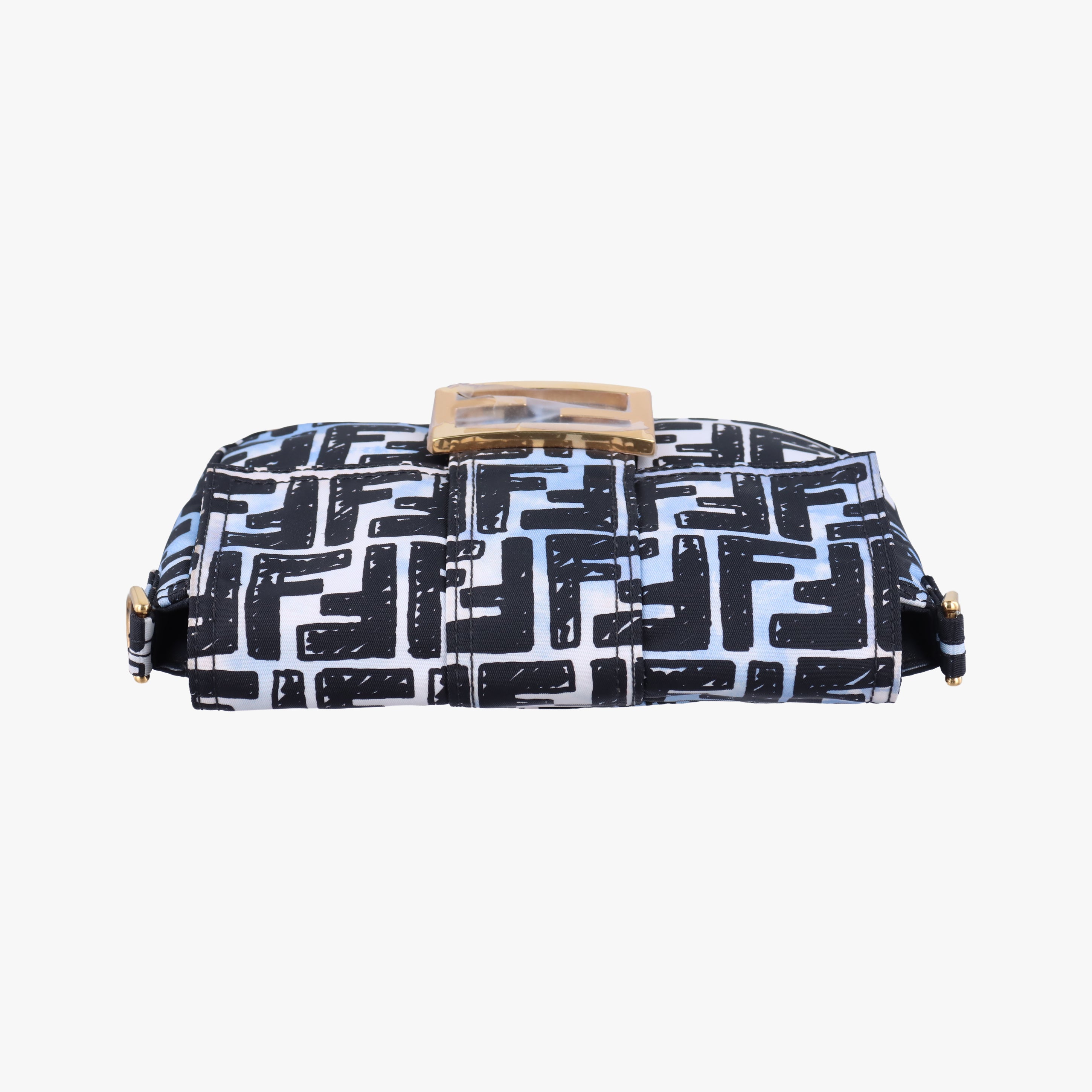 Pre-owned Fendi Mamma Bucket Black×Multicolour Nylon 8BR784 shoulderbag | stylenewstar