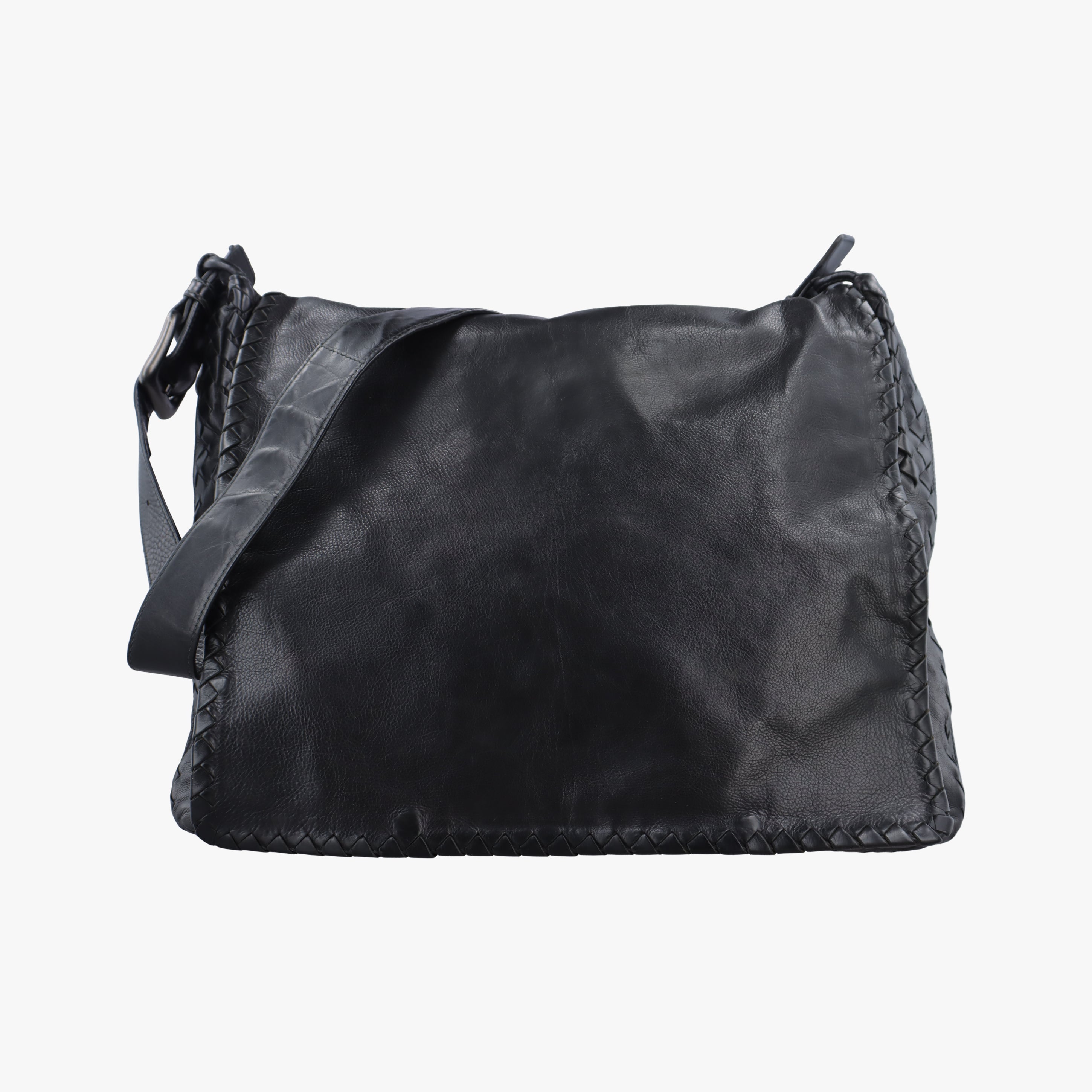 Secondhand Bottega Veneta Intrecciato Black Lambskin  shoulderbag | stylenewstar