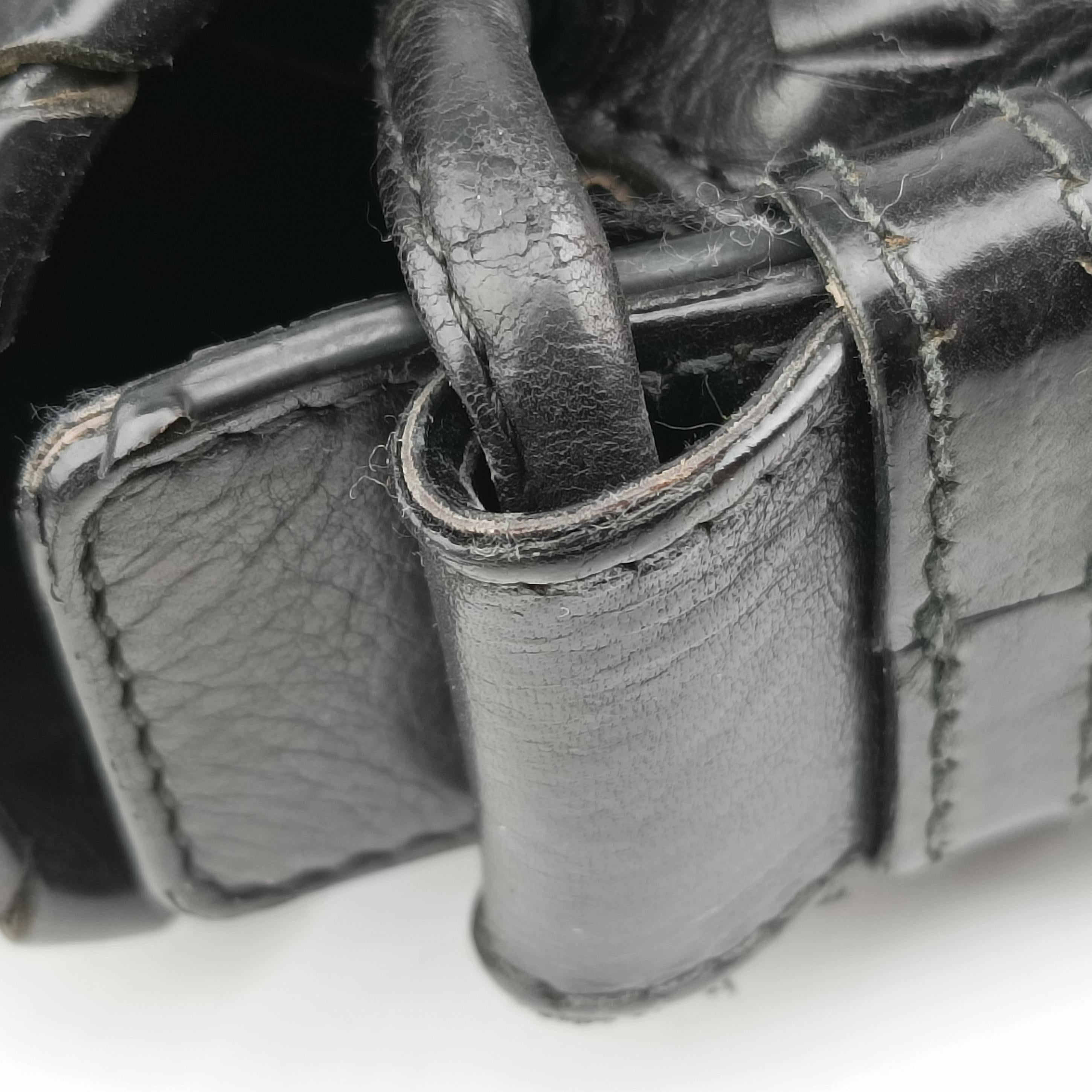 Secondhand Bottega Veneta Intrecciato Black Lambskin  shoulderbag | stylenewstar
