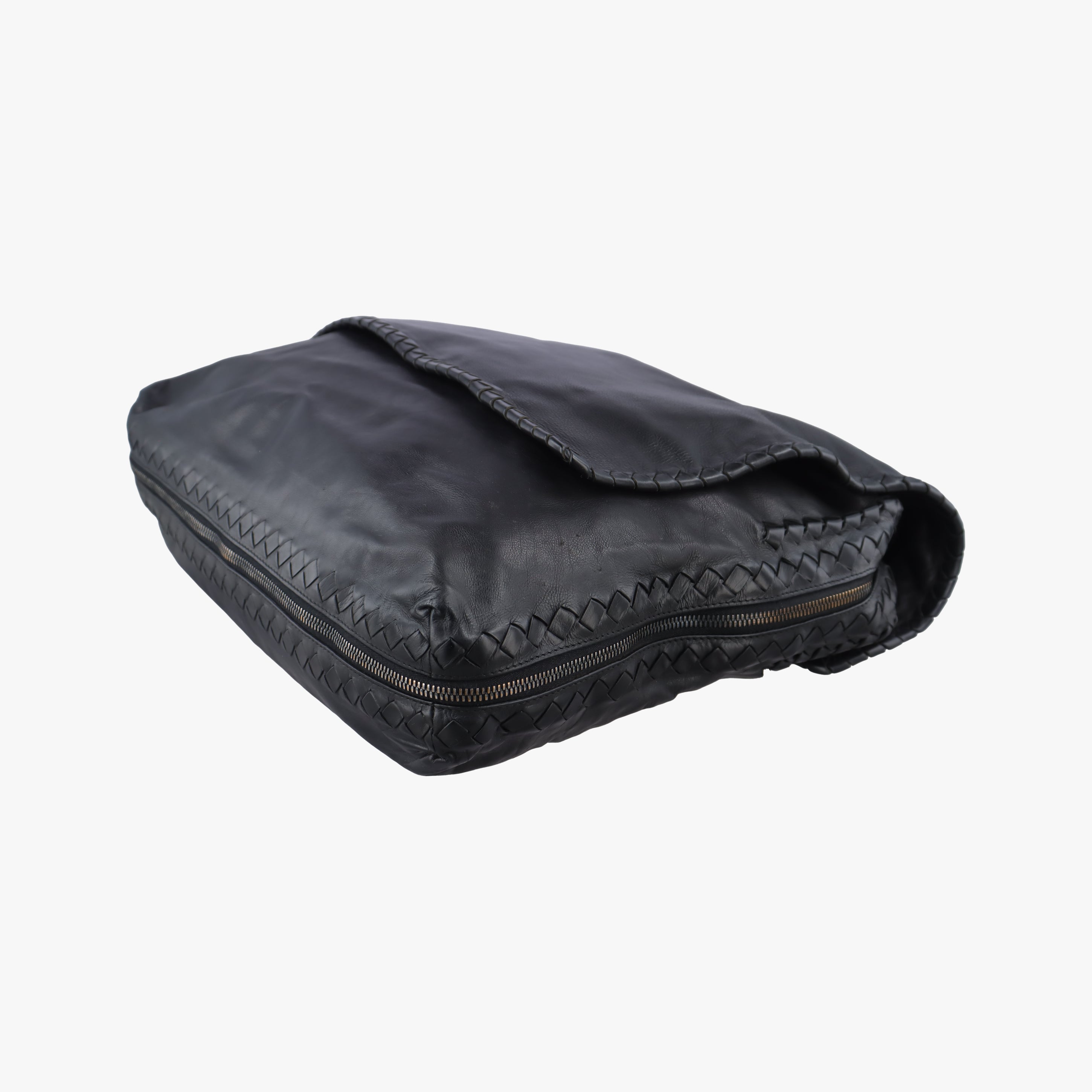Secondhand Bottega Veneta Intrecciato Black Lambskin  shoulderbag | stylenewstar
