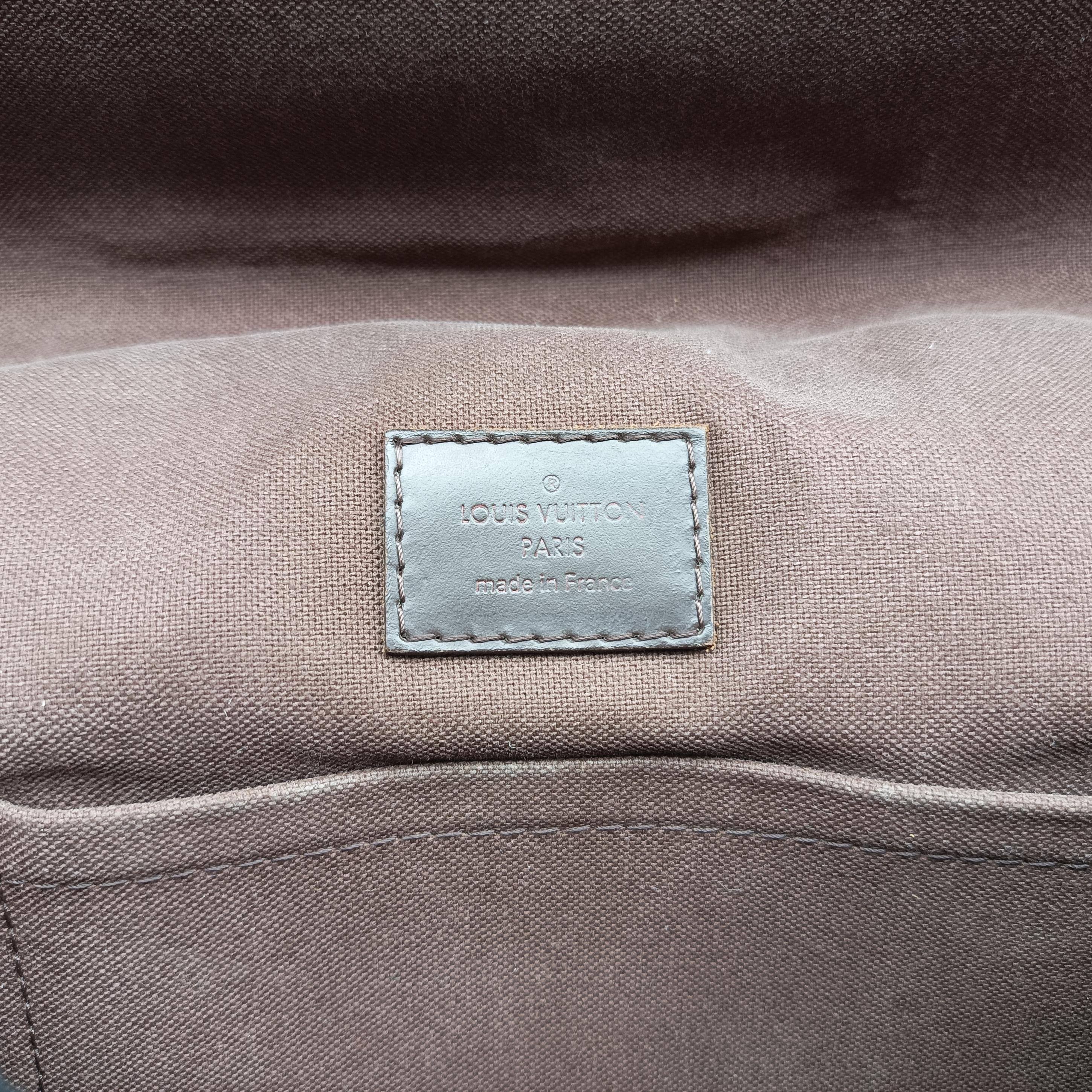 Pre-owned Louis Vuitton BROOKLYN MM EBENE Damier Canvas N51211 shoulderbag | stylenewstar