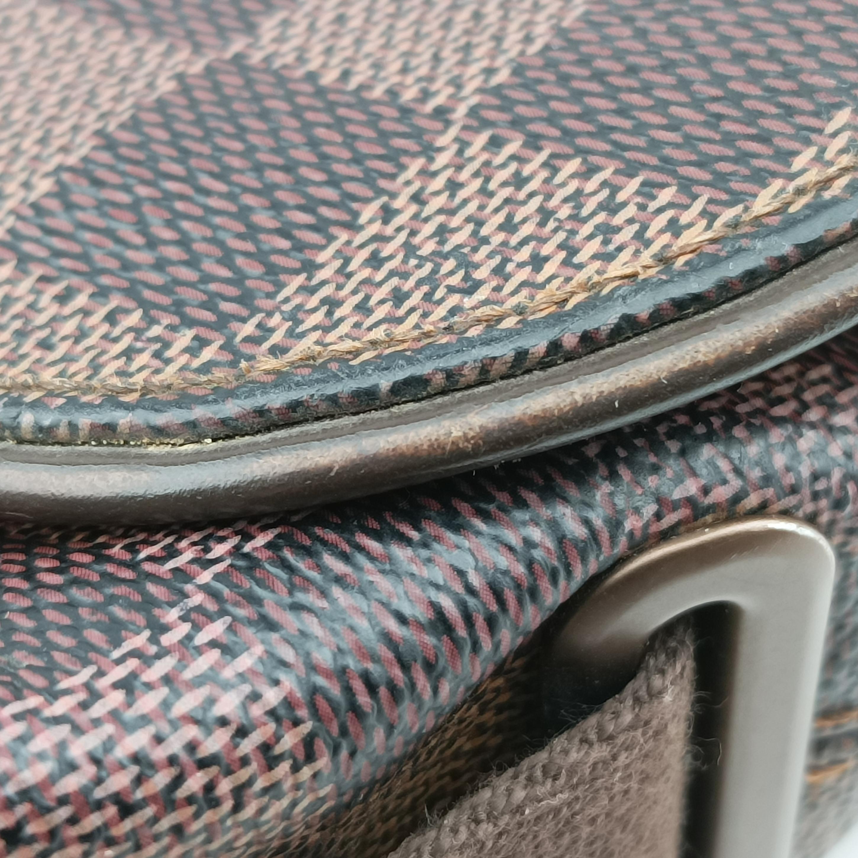 Pre-owned Louis Vuitton BROOKLYN MM EBENE Damier Canvas N51211 shoulderbag | stylenewstar