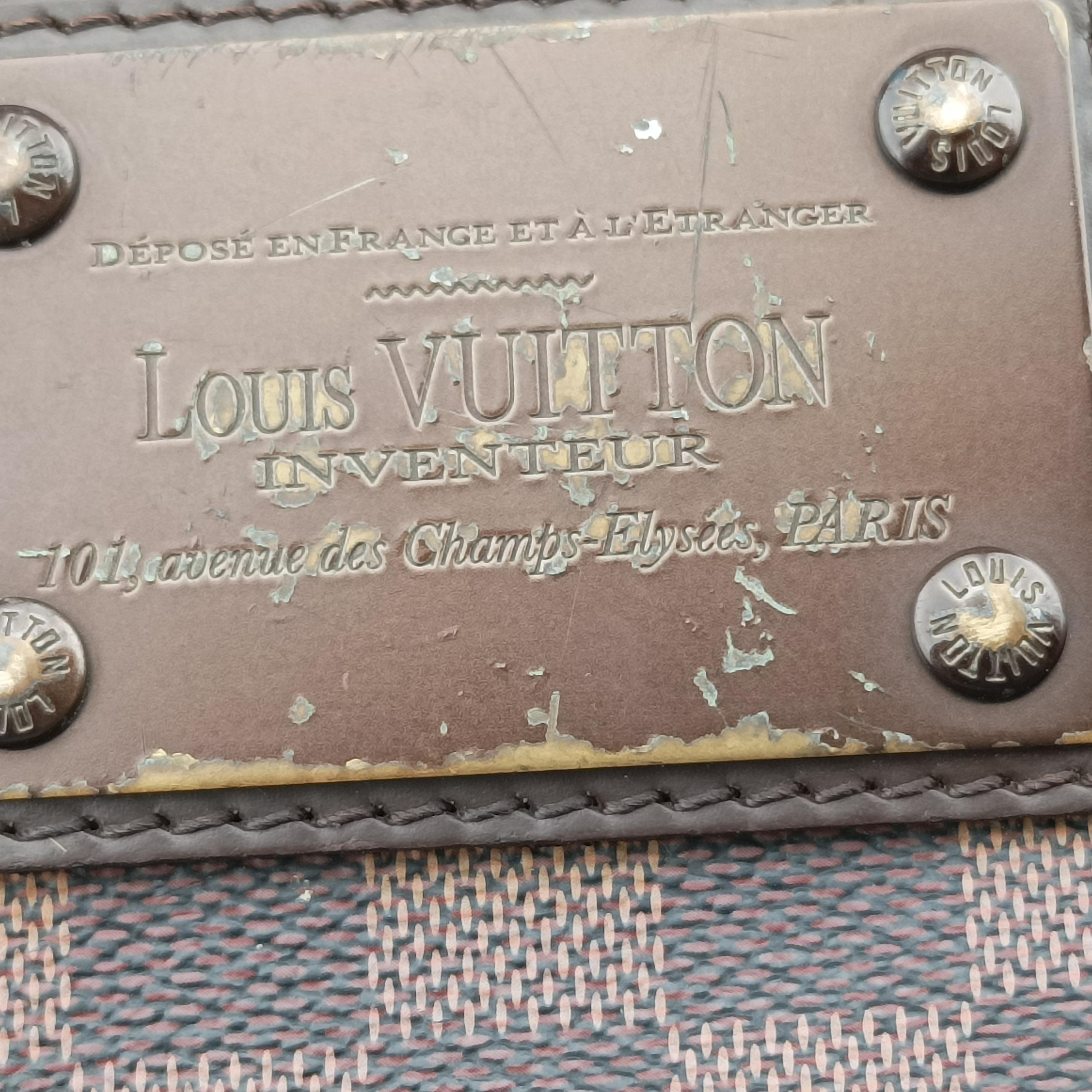 Pre-owned Louis Vuitton BROOKLYN MM EBENE Damier Canvas N51211 shoulderbag | stylenewstar