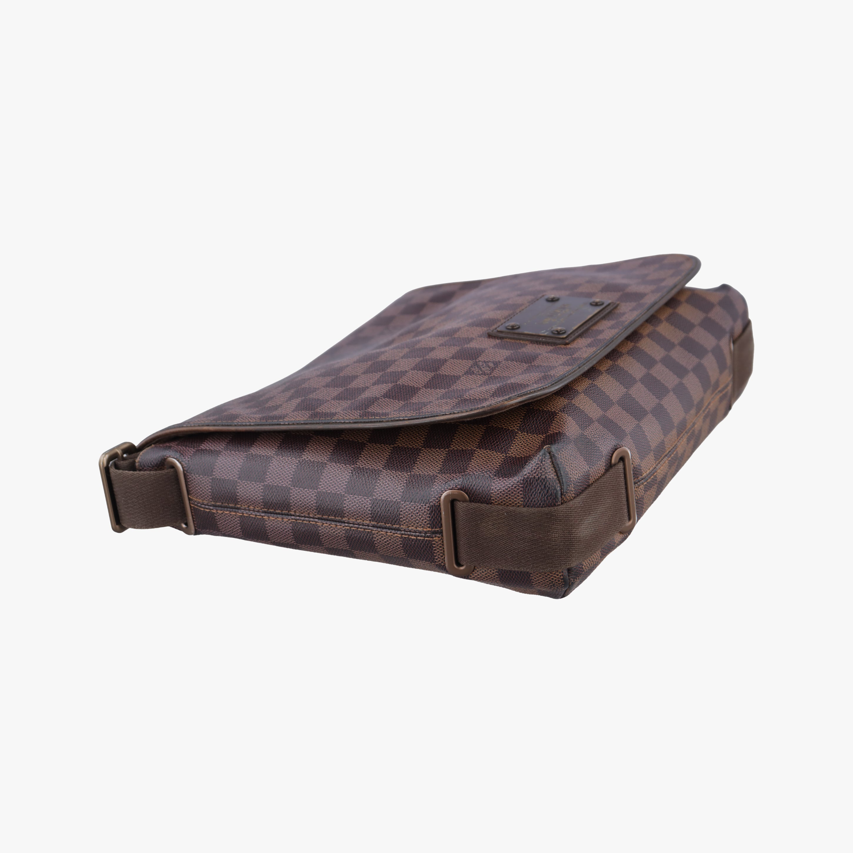 Pre-owned Louis Vuitton BROOKLYN MM EBENE Damier Canvas N51211 shoulderbag | stylenewstar