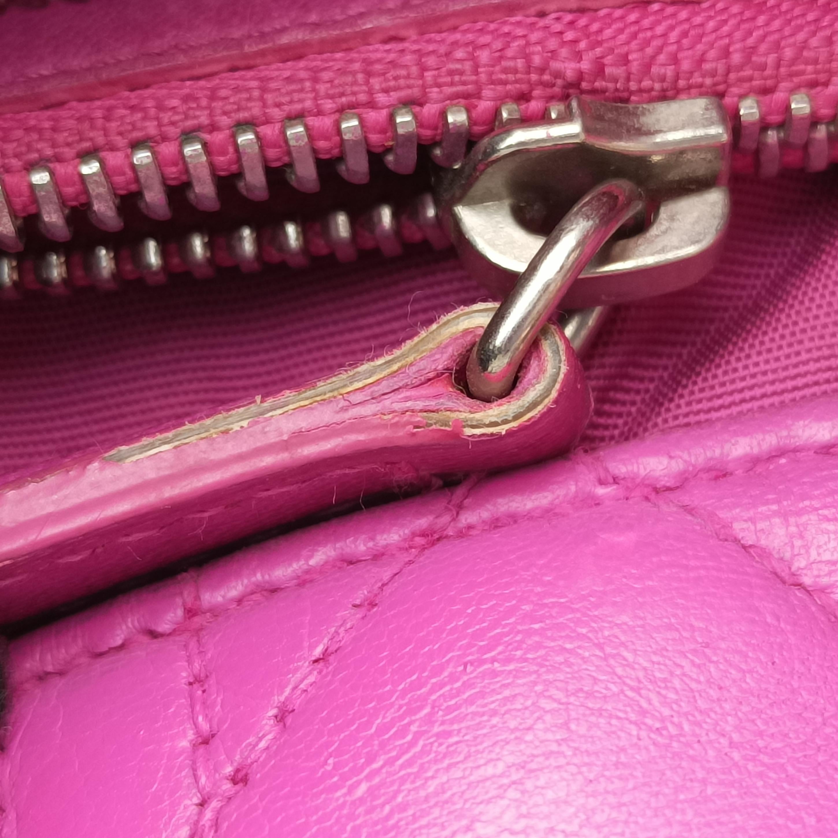 Pre-owned Christian Dior Kanage Soft Shopping Pink lambskin  shoulderbag | stylenewstar
