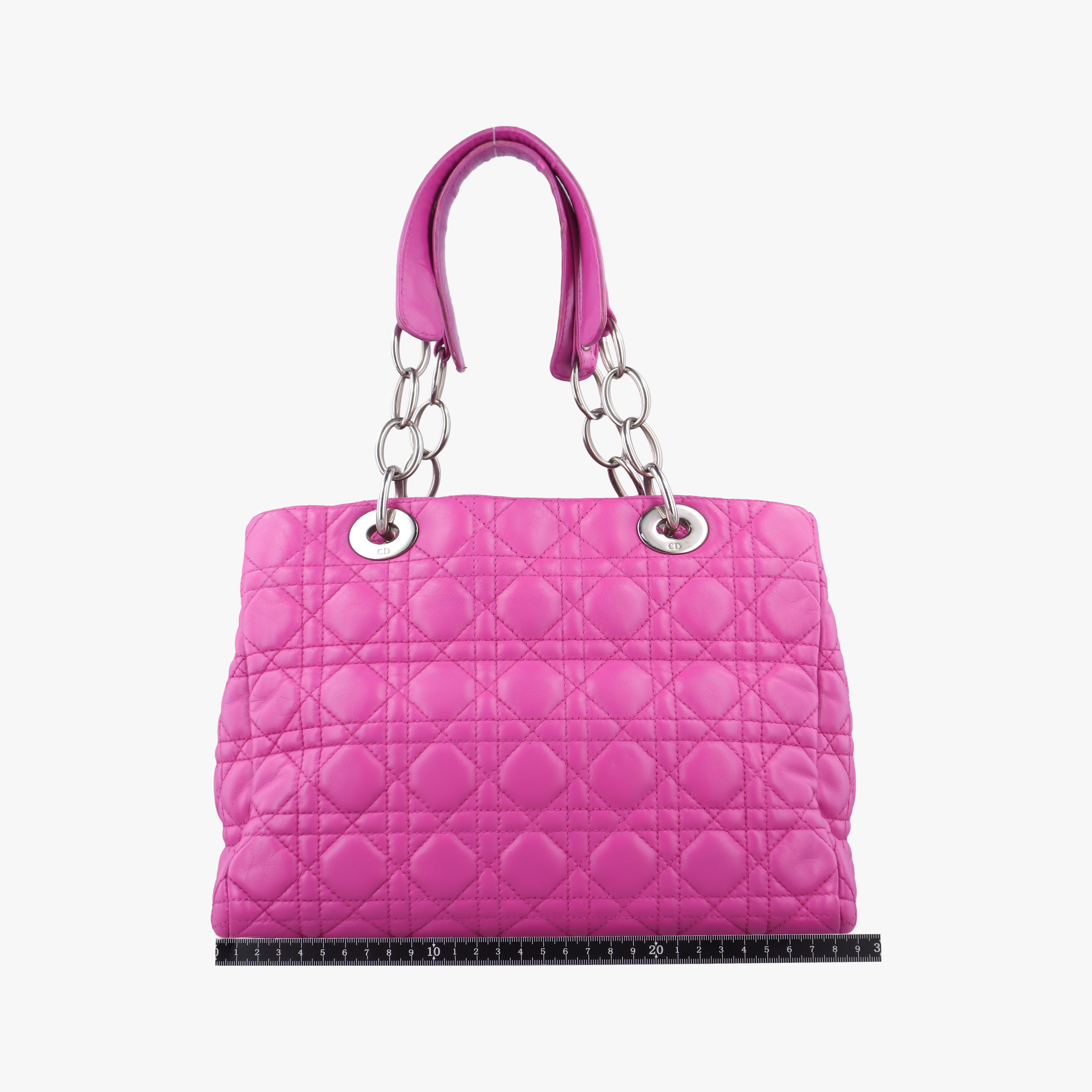 Pre-owned Christian Dior Kanage Soft Shopping Pink lambskin  shoulderbag | stylenewstar