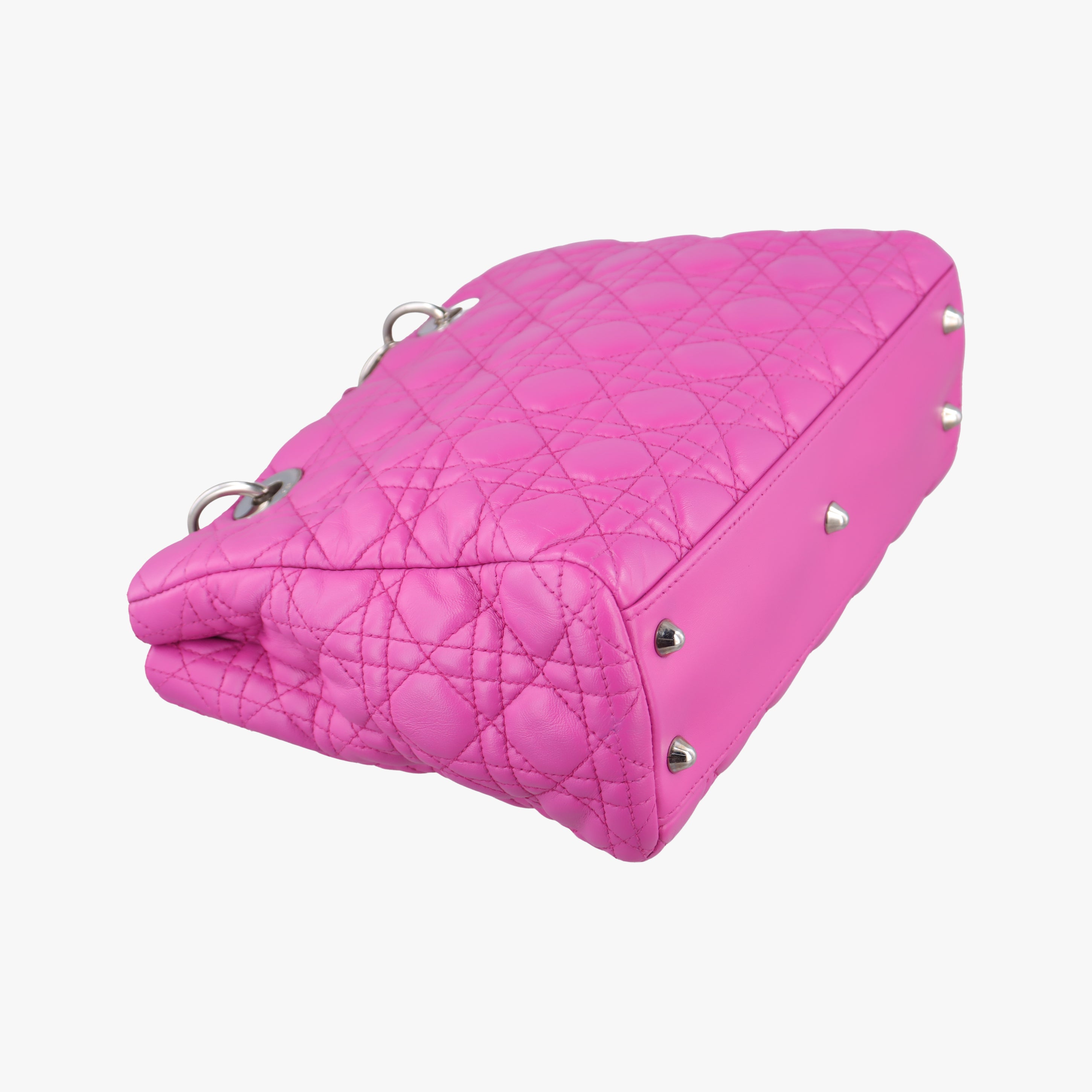 Pre-owned Christian Dior Kanage Soft Shopping Pink lambskin  shoulderbag | stylenewstar