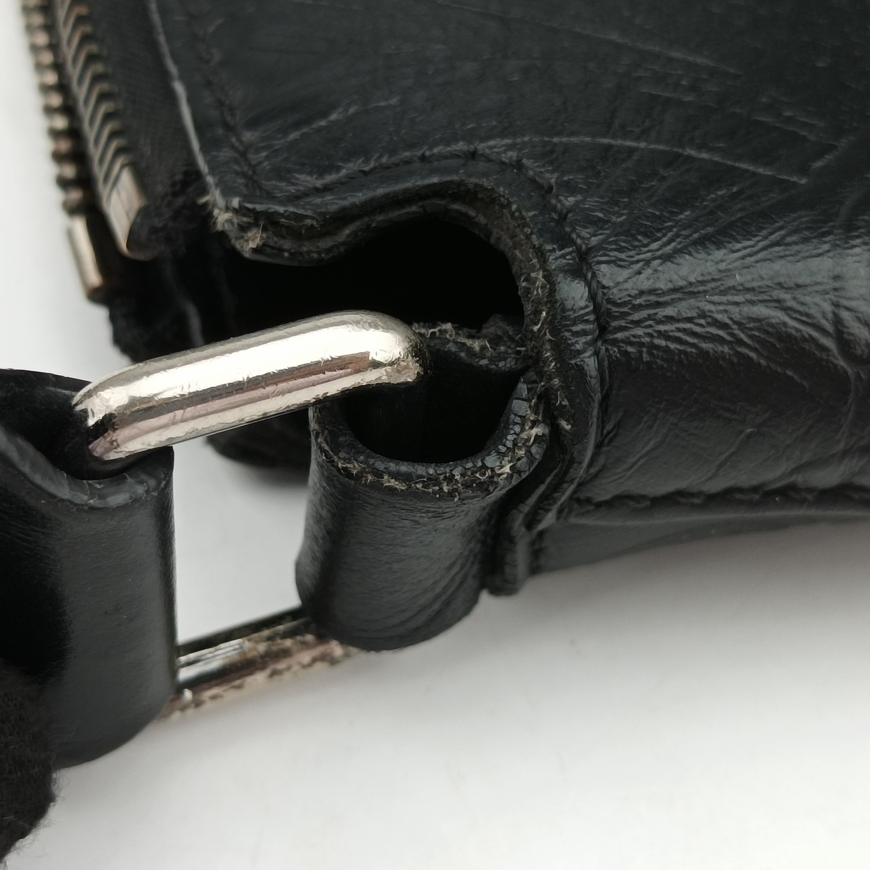 Pre-owned VERSACE Medusa Black Leather  shoulderbag | stylenewstar