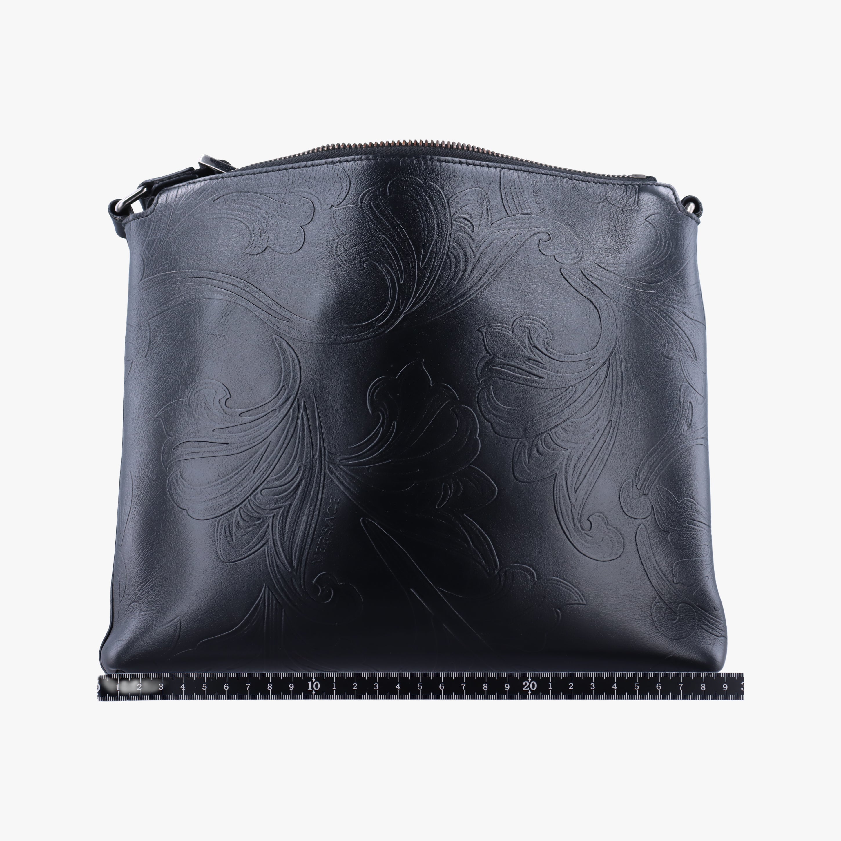 Pre-owned VERSACE Medusa Black Leather  shoulderbag | stylenewstar
