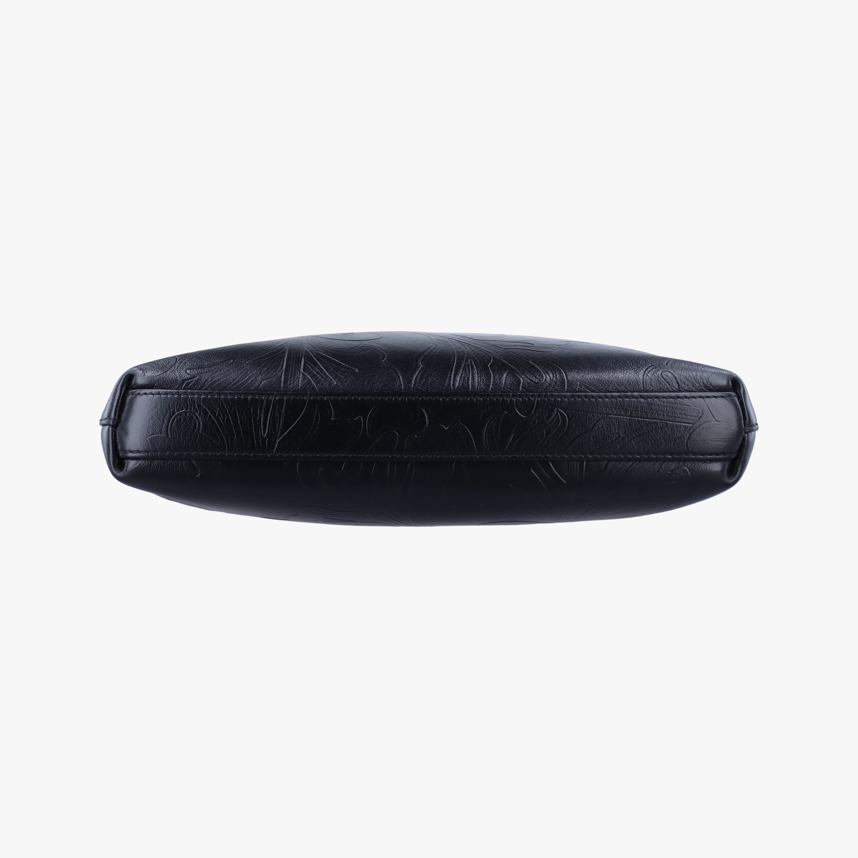 Pre-owned VERSACE Medusa Black Leather  shoulderbag | stylenewstar