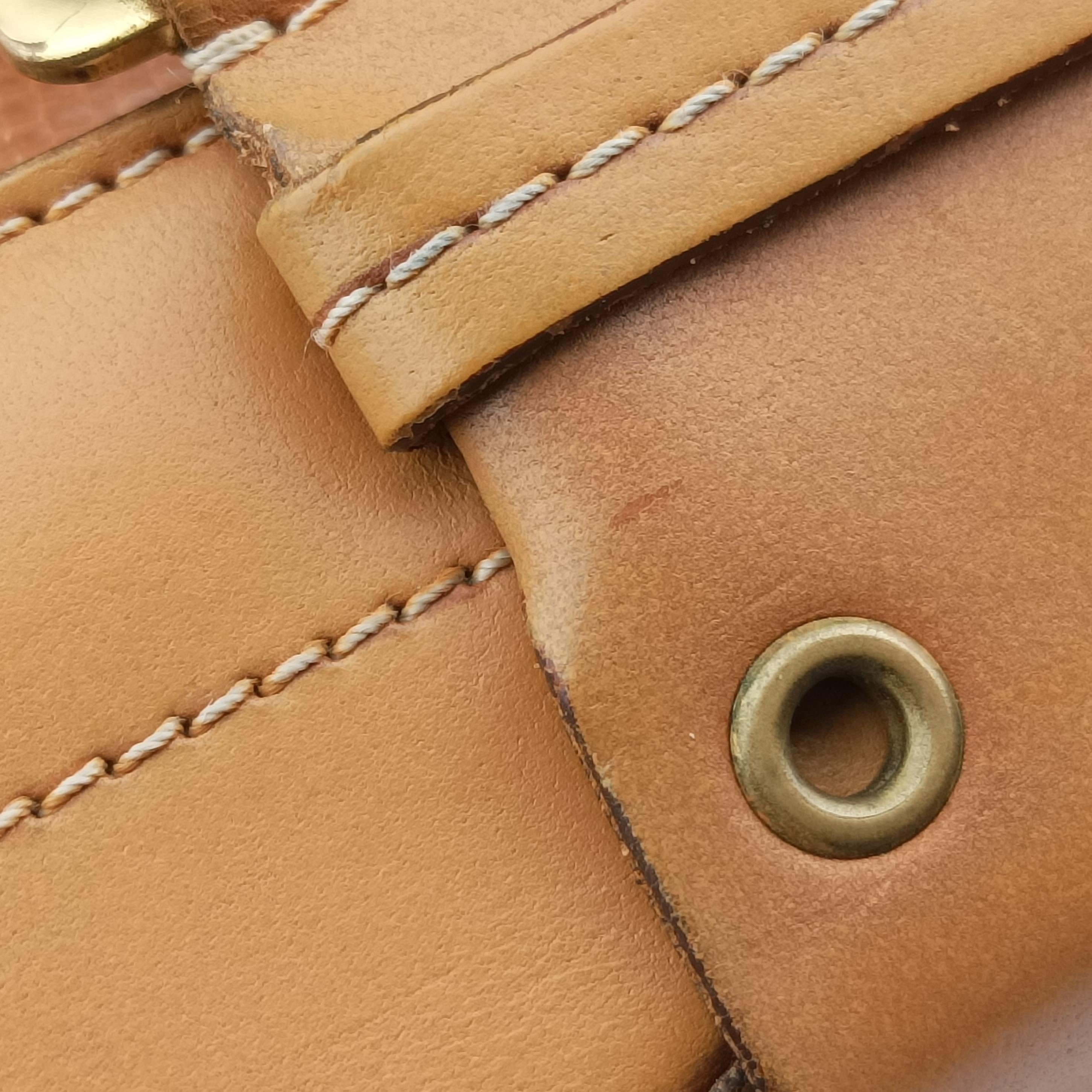 Pre-owned Christian Dior Street Chic Beige×brown×orange Leather  shoulderbag | stylenewstar
