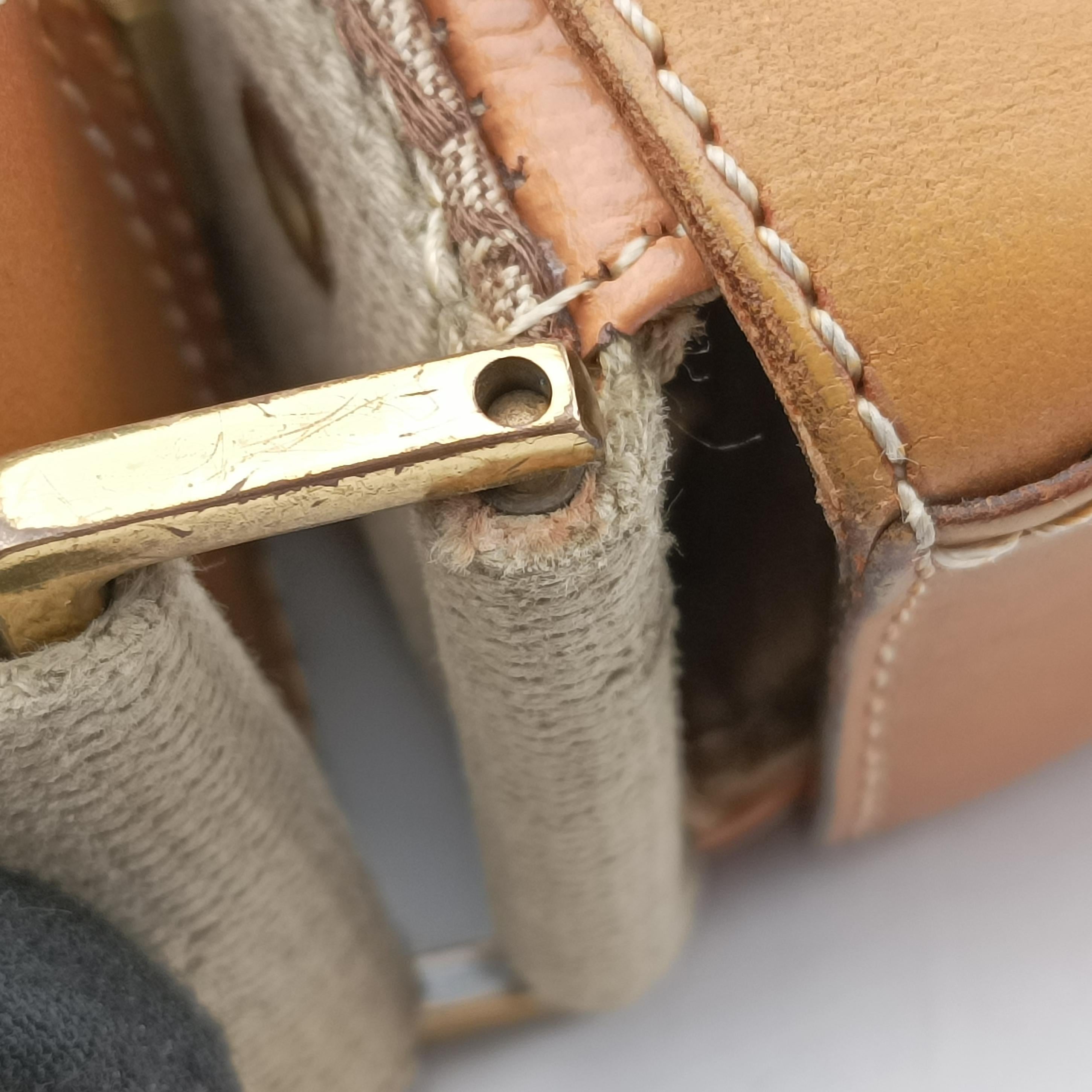 Pre-owned Christian Dior Street Chic Beige×brown×orange Leather  shoulderbag | stylenewstar