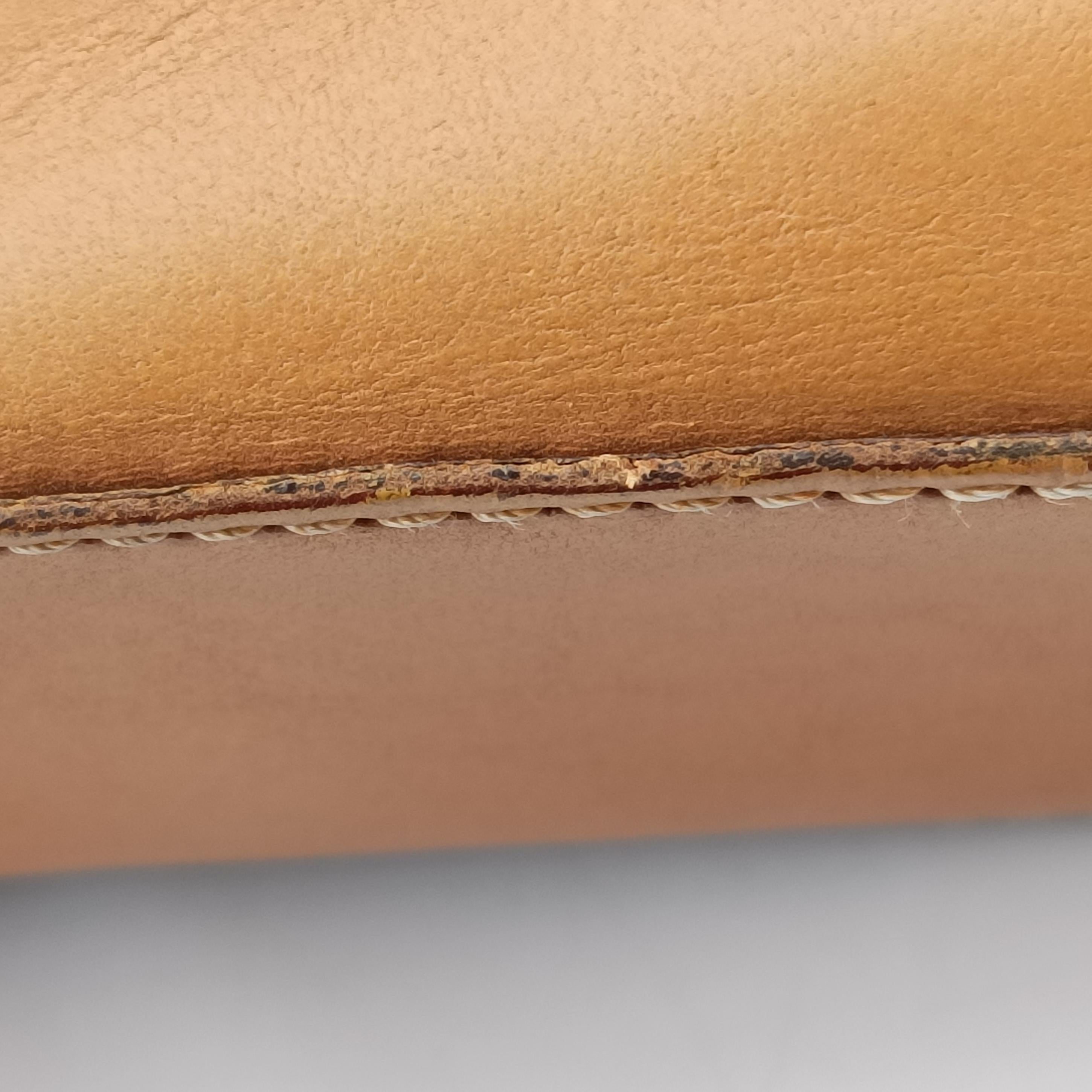 Pre-owned Christian Dior Street Chic Beige×brown×orange Leather  shoulderbag | stylenewstar