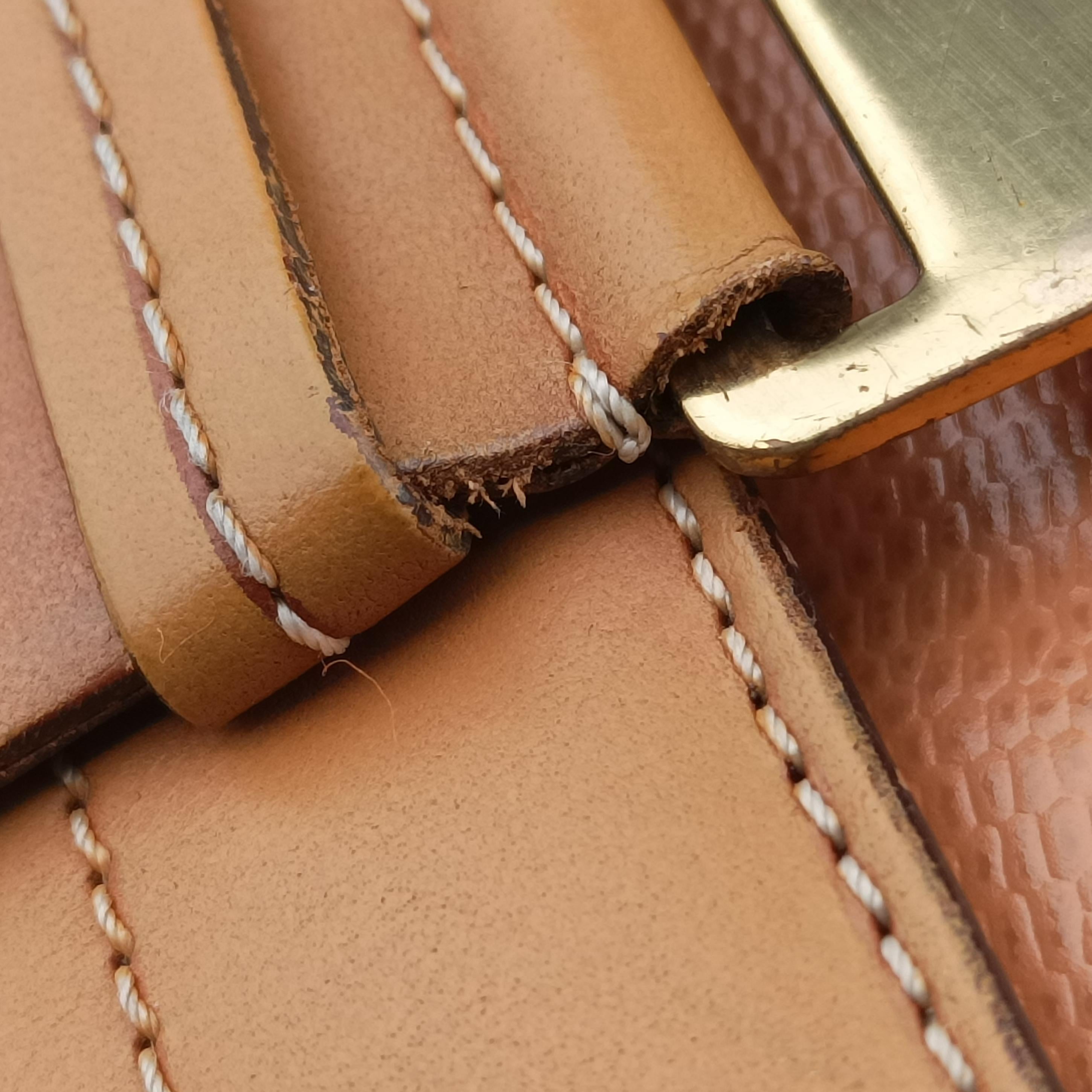 Pre-owned Christian Dior Street Chic Beige×brown×orange Leather  shoulderbag | stylenewstar