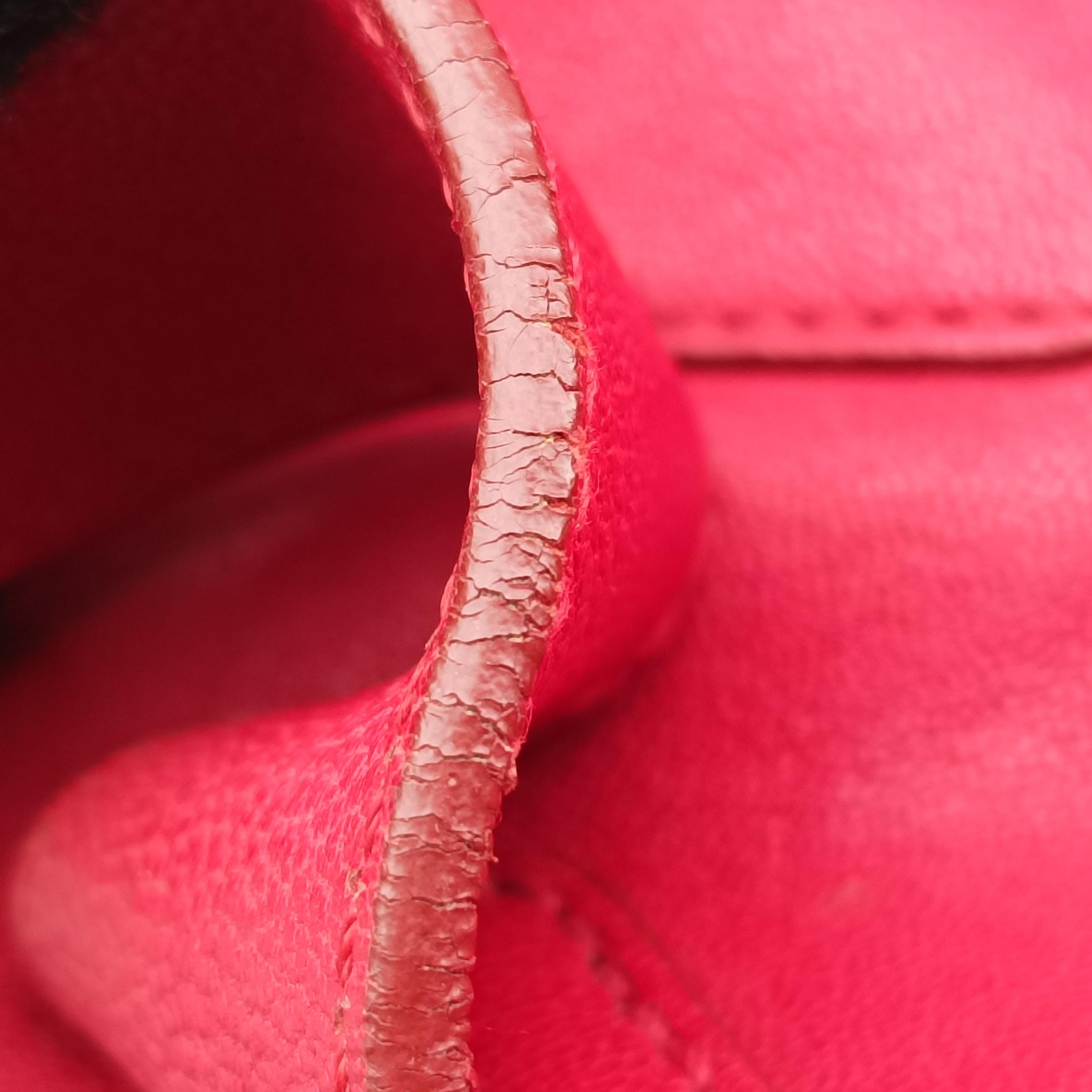 Secondhand Yves Saint Laurent Y LIGNE Petit Cabas Red Leather 275091 handbag | stylenewstar