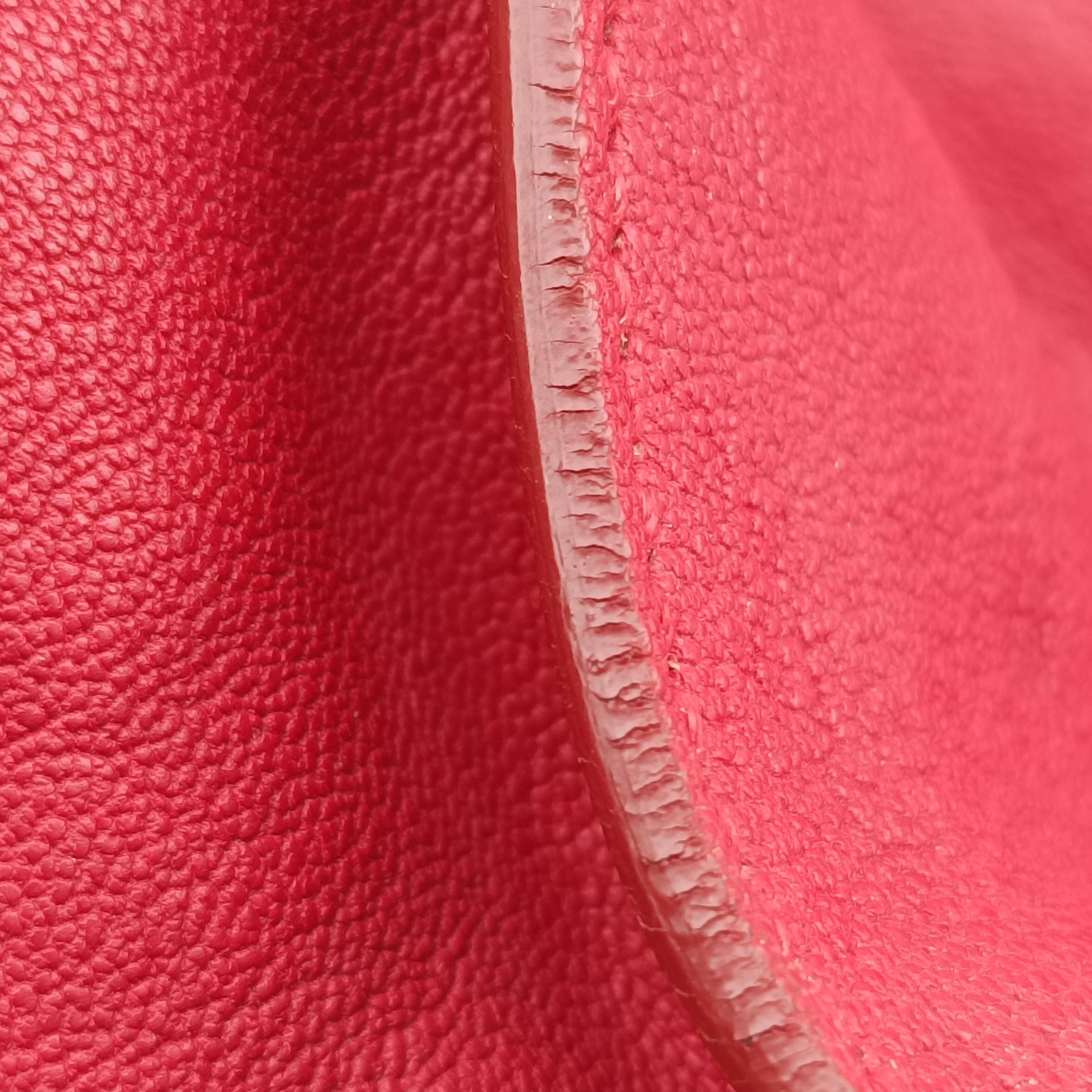 Secondhand Yves Saint Laurent Y LIGNE Petit Cabas Red Leather 275091 handbag | stylenewstar