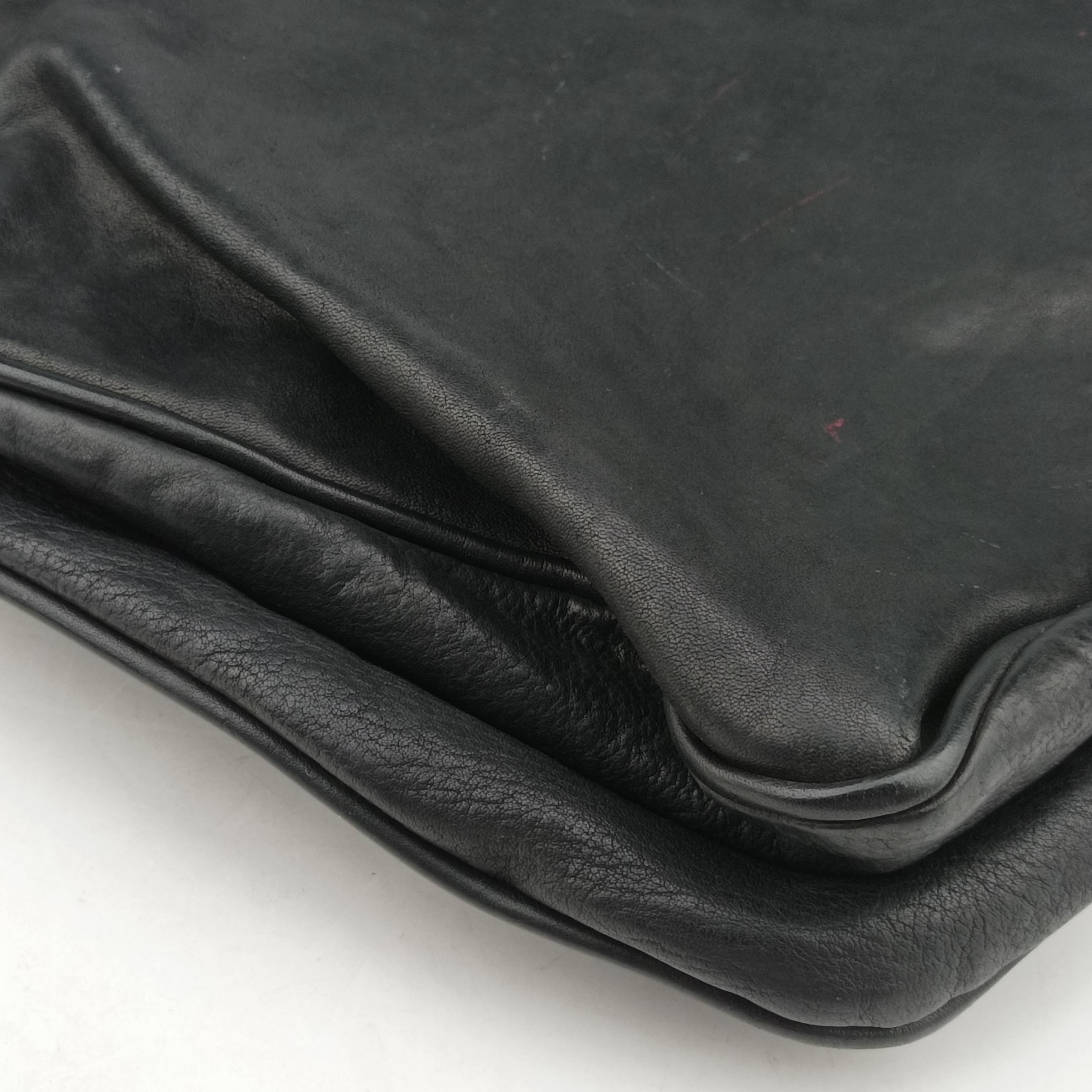 Pre-owned Christian Dior Gaucho Black × Brown Leather  handbag | stylenewstar