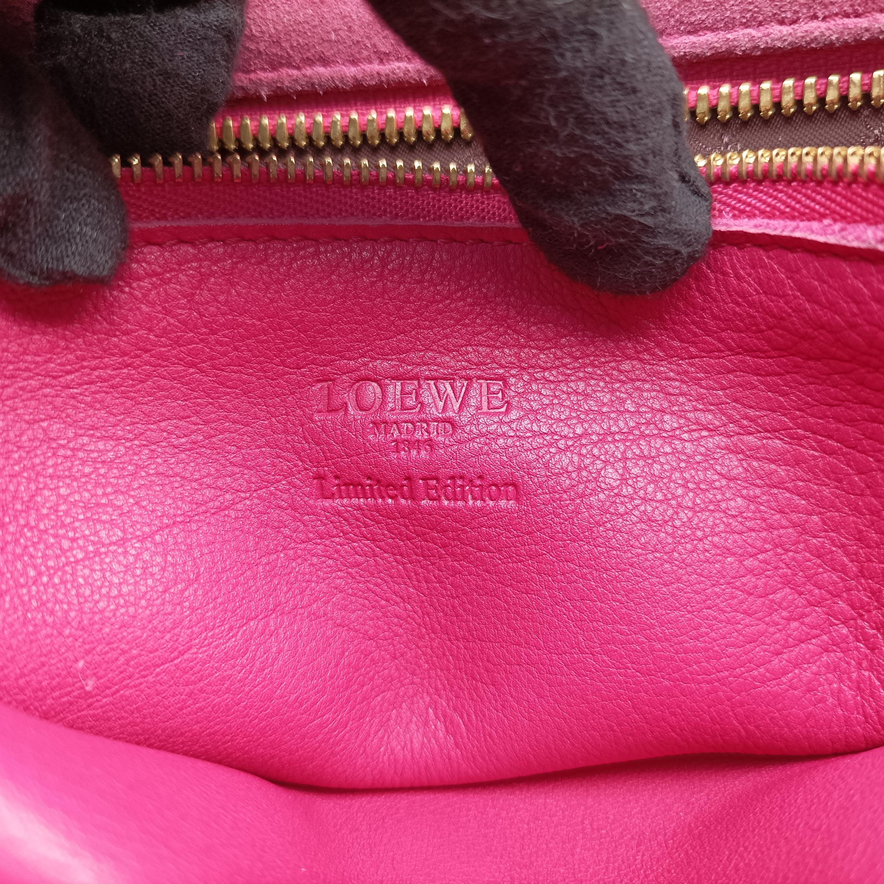Pre-owned Loewe Amazona36 Pink Leather  handbag | stylenewstar