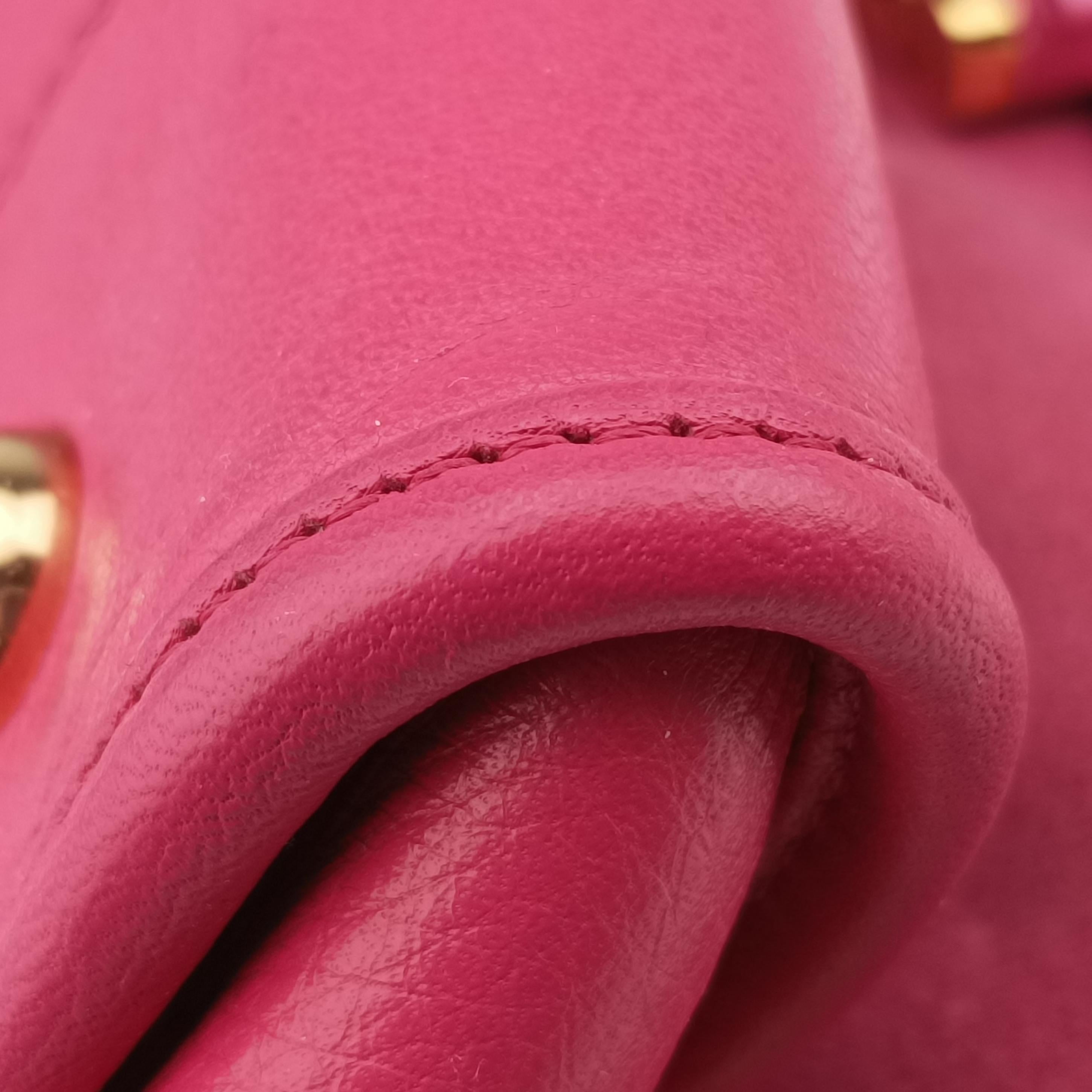 Pre-owned Loewe Amazona36 Pink Leather  handbag | stylenewstar