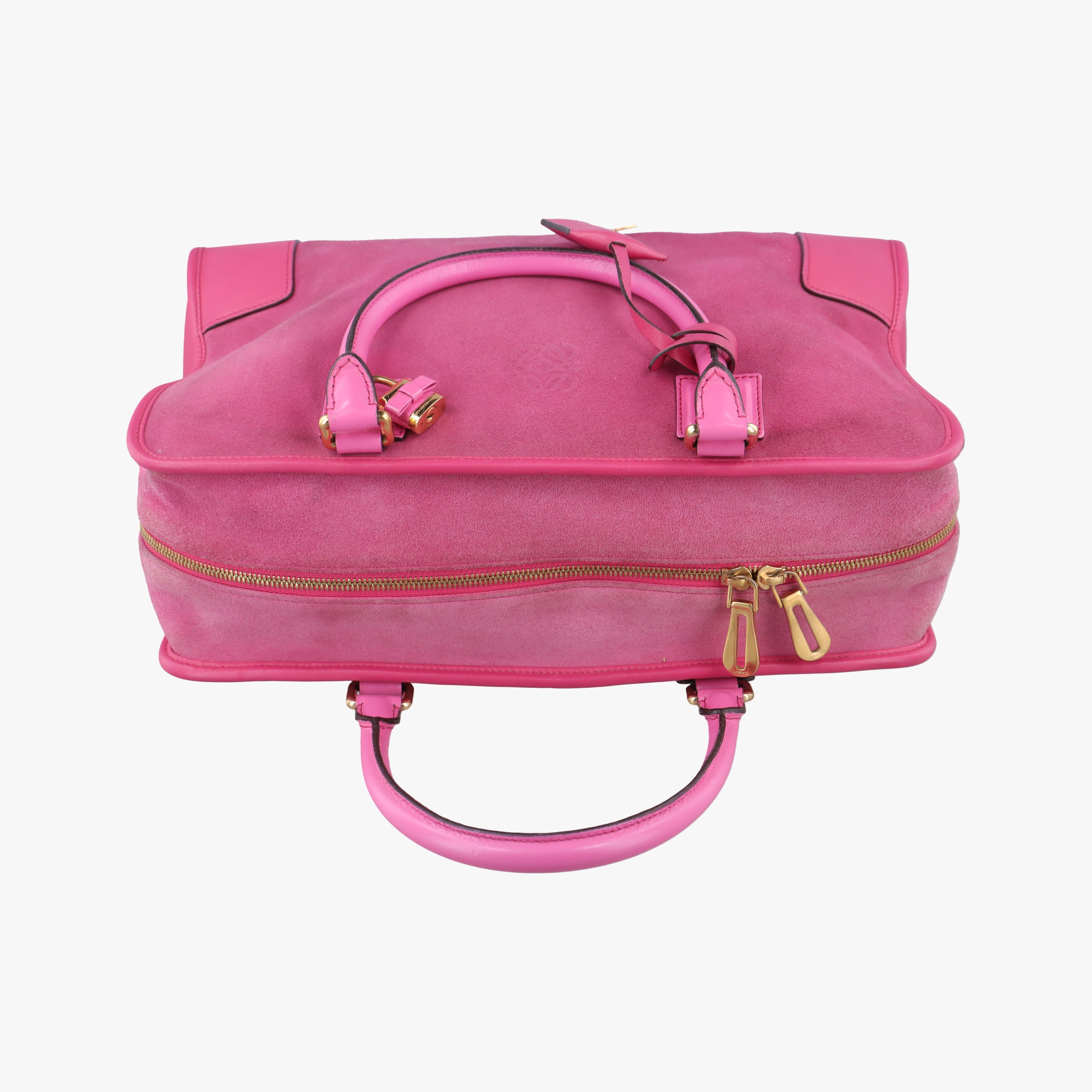 Pre-owned Loewe Amazona36 Pink Leather  handbag | stylenewstar
