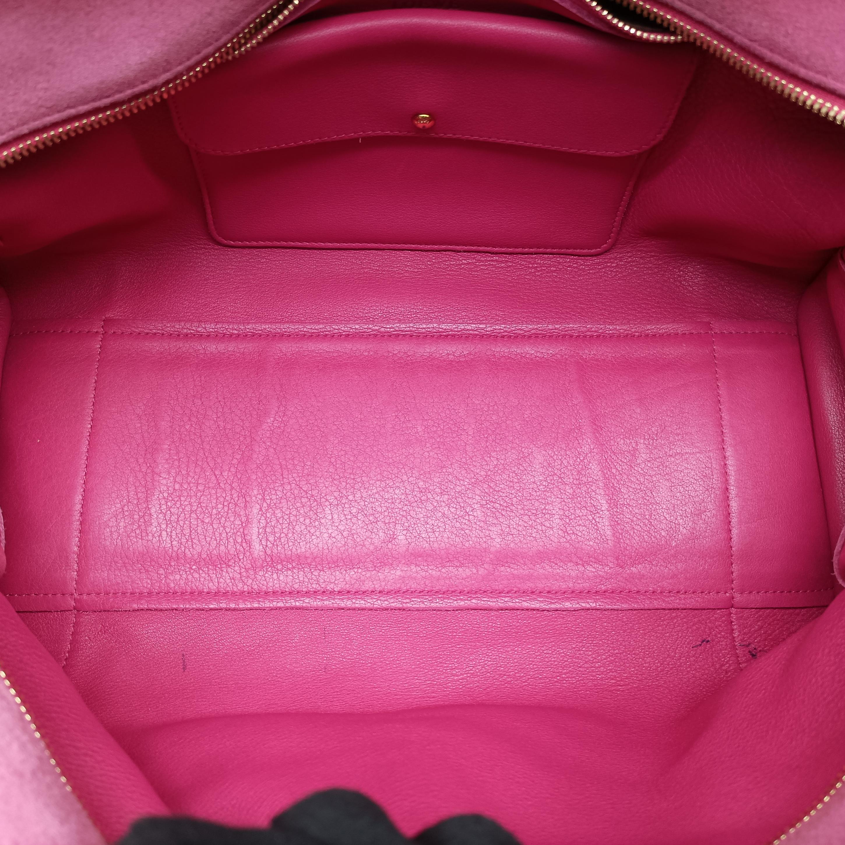 Pre-owned Loewe Amazona36 Pink Leather  handbag | stylenewstar