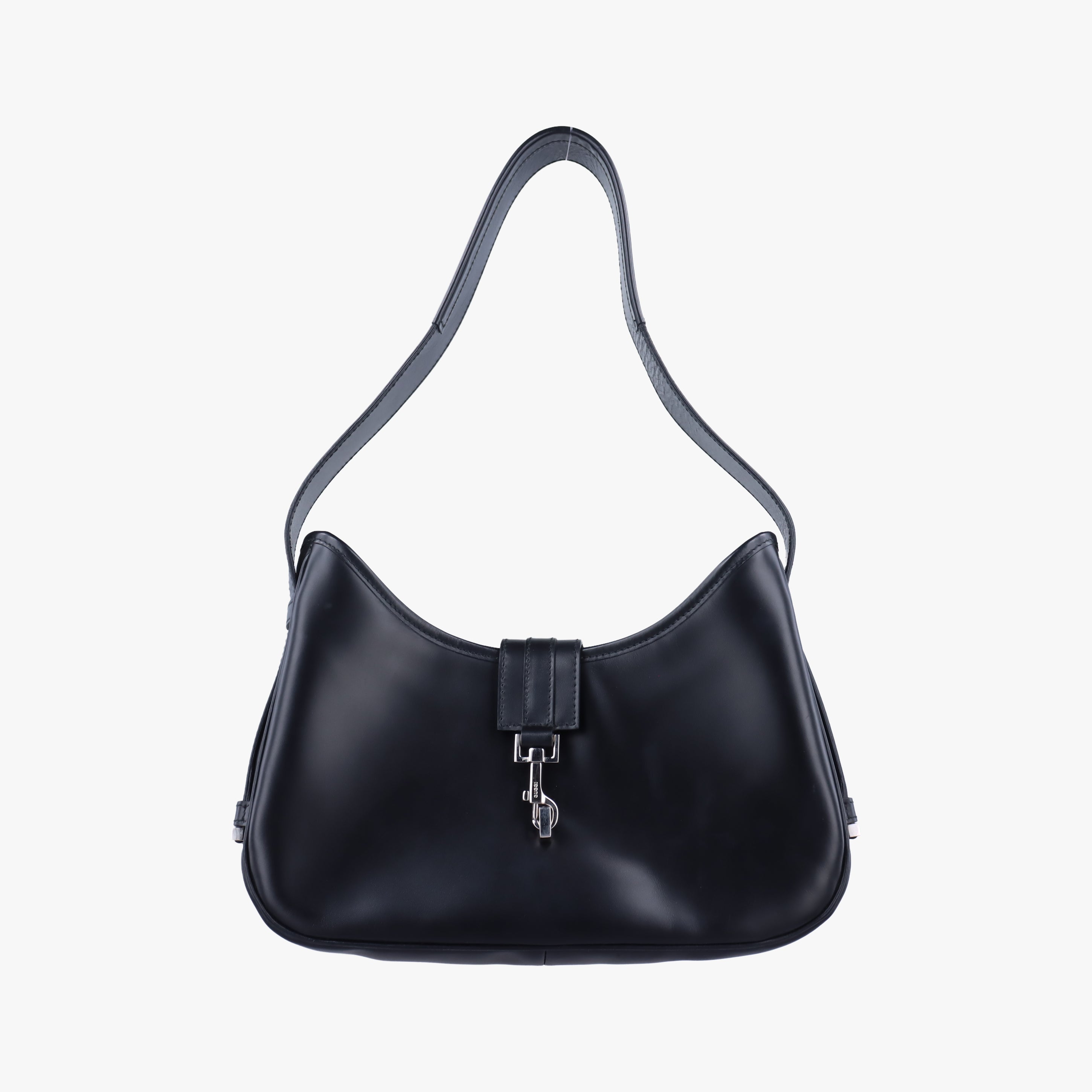 Pre-owned Gucci Jackie Black Leather 143747 handbag | stylenewstar