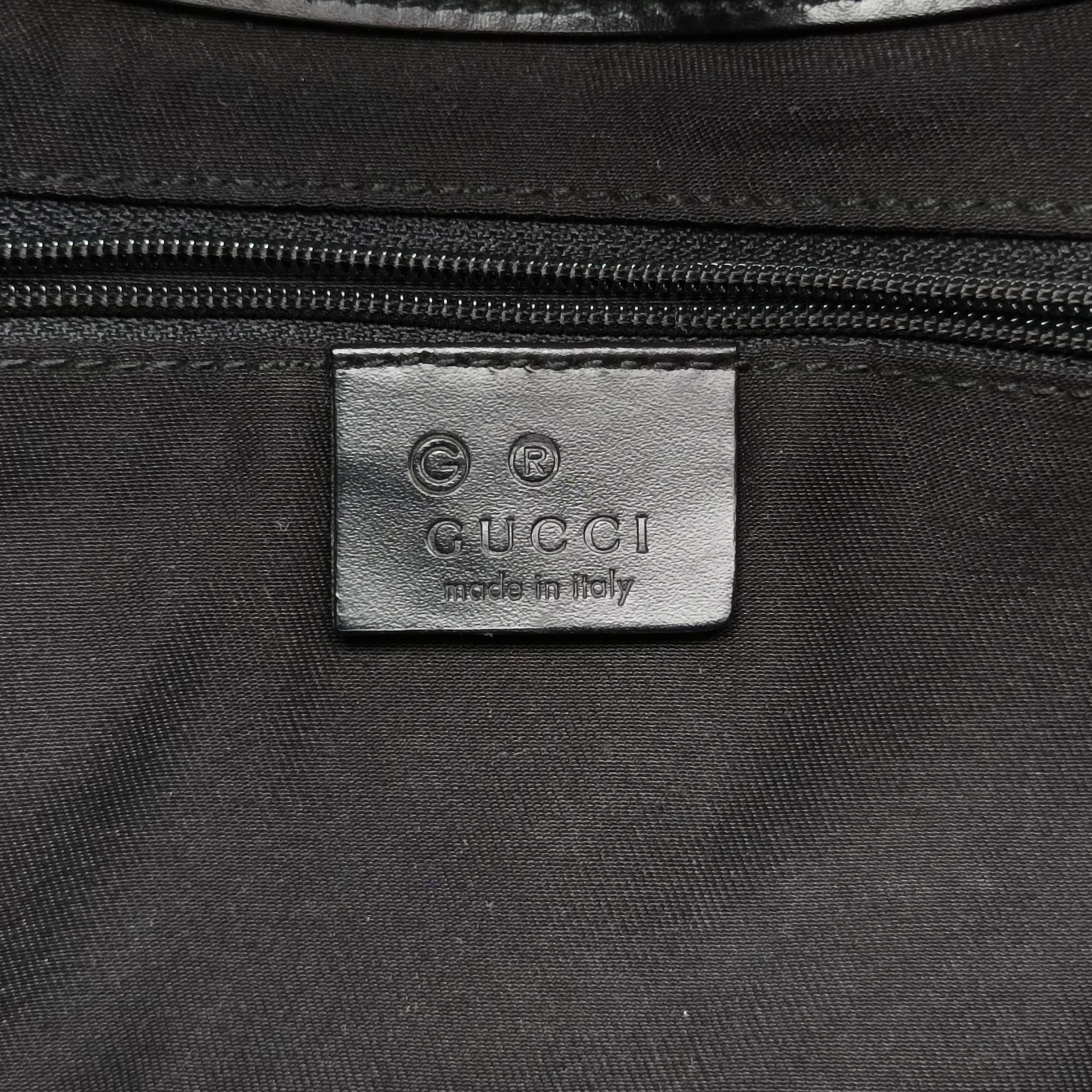 Pre-owned Gucci Jackie Black Leather 143747 handbag | stylenewstar