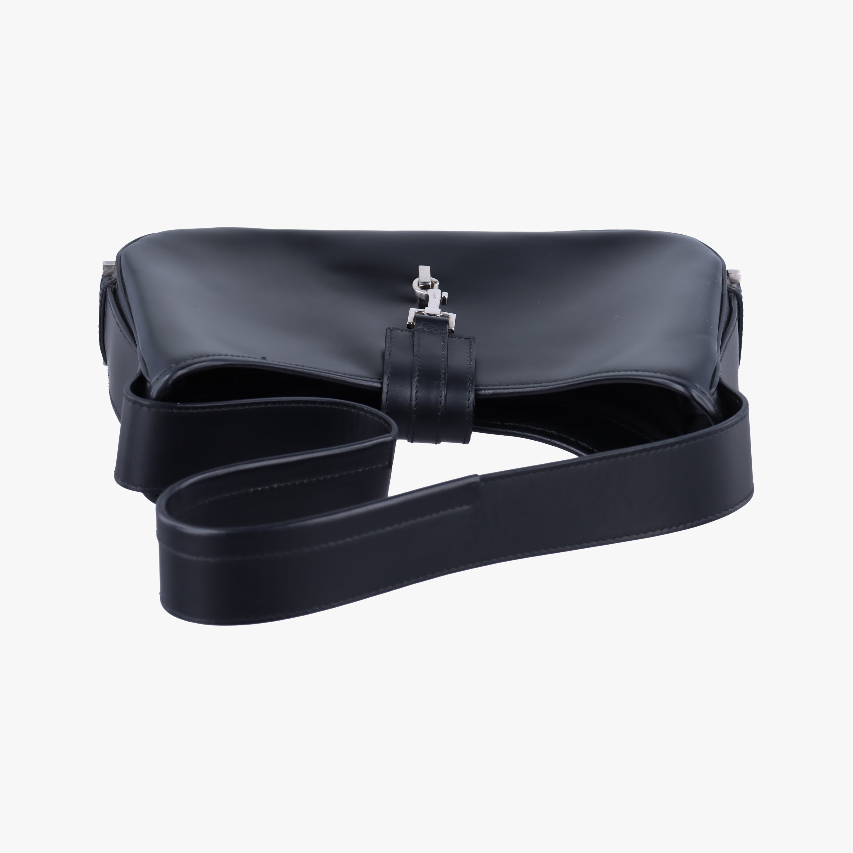 Pre-owned Gucci Jackie Black Leather 143747 handbag | stylenewstar