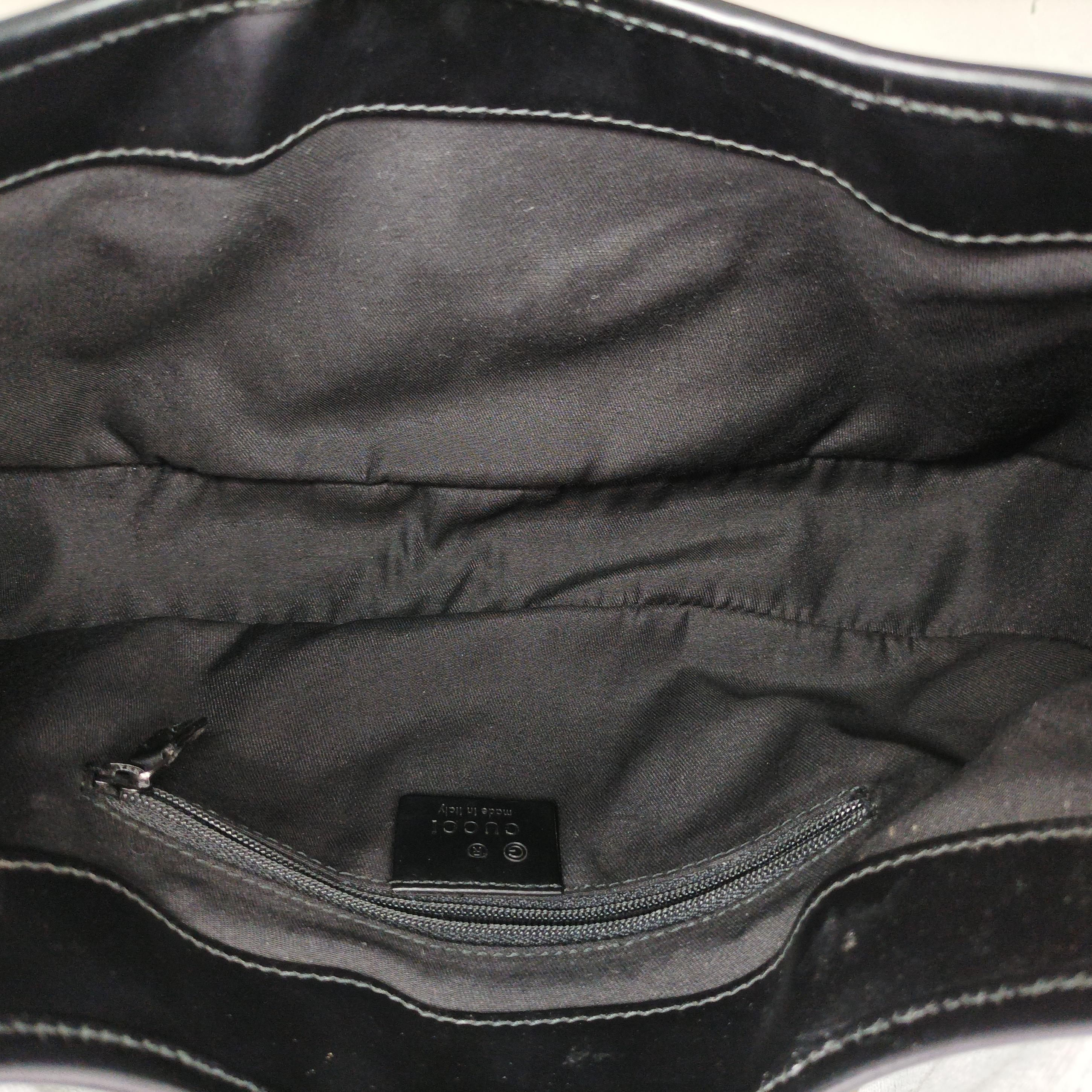 Pre-owned Gucci Jackie Black Leather 143747 handbag | stylenewstar