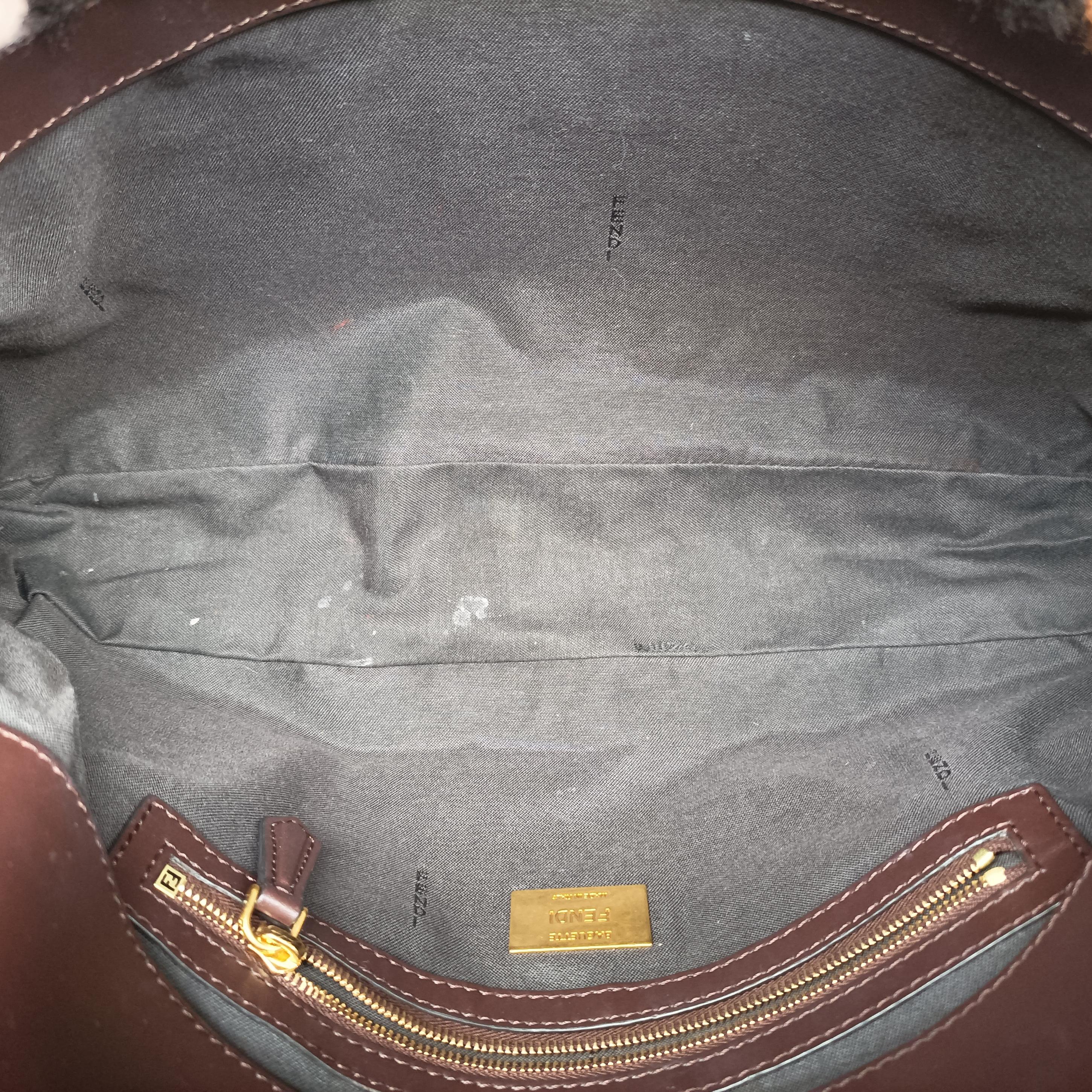 Vintage Fendi BAGUETTE Multicolour fur 8BR771 shoulderbag | stylenewstar