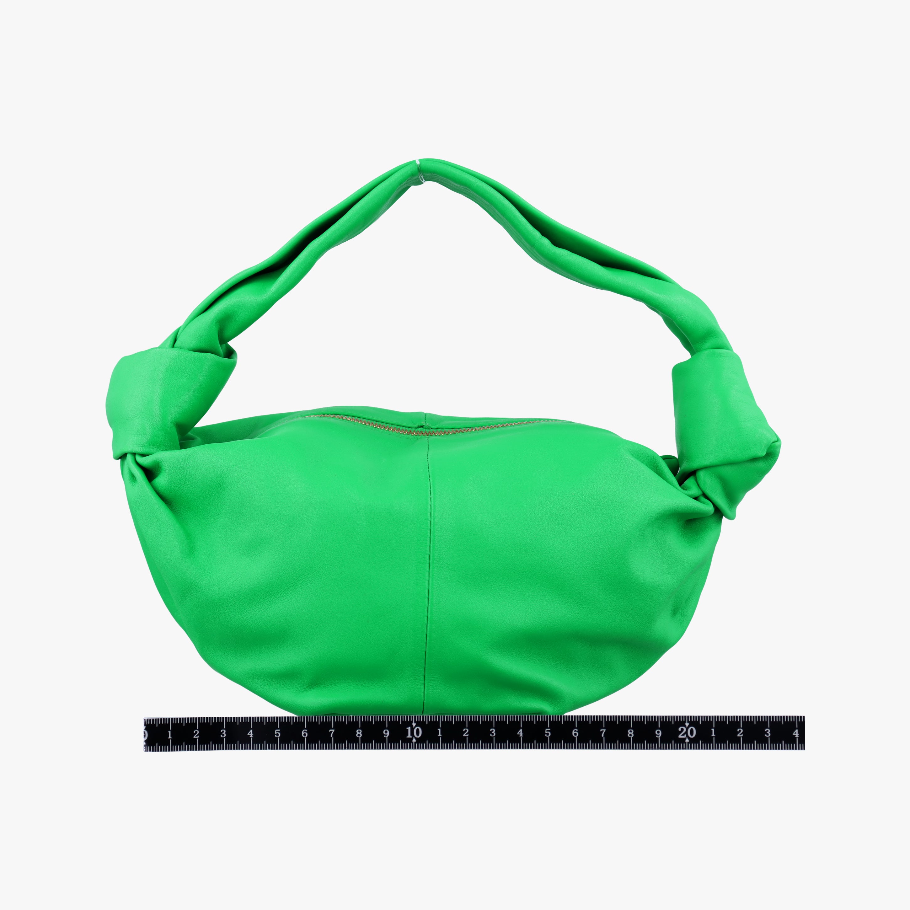 Secondhand Bottega Veneta Double Knot Green lambskin  handbag | stylenewstar