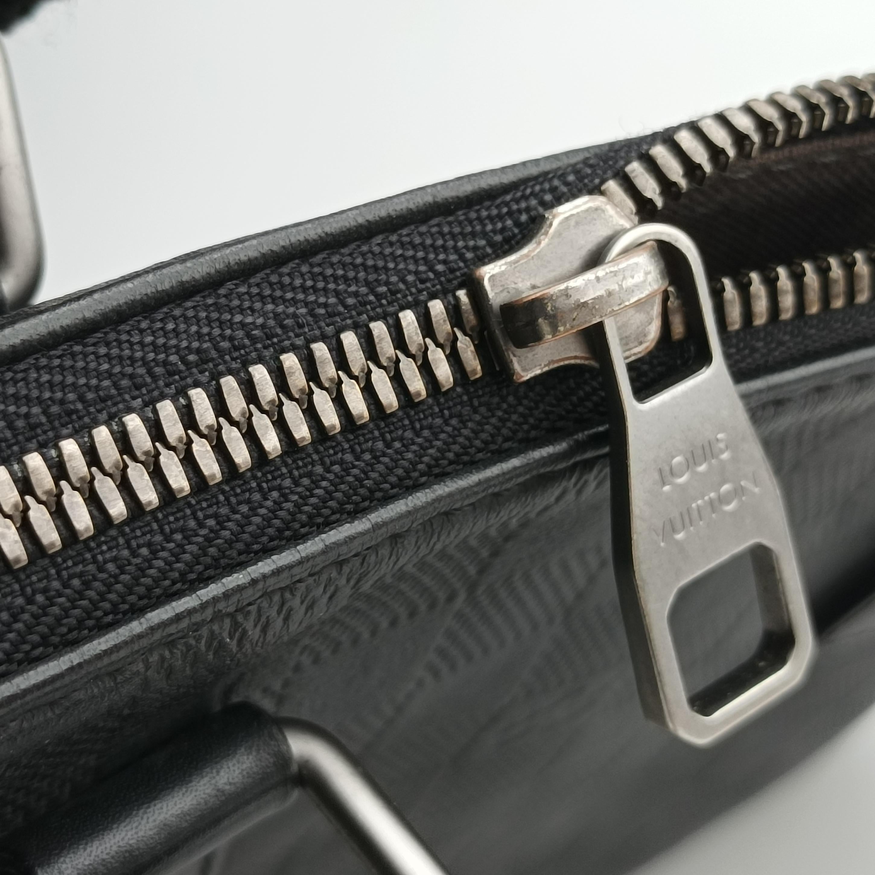 Vintage Louis Vuitton Porte Documents Jour Noir Damier Graphite  handbag | stylenewstar