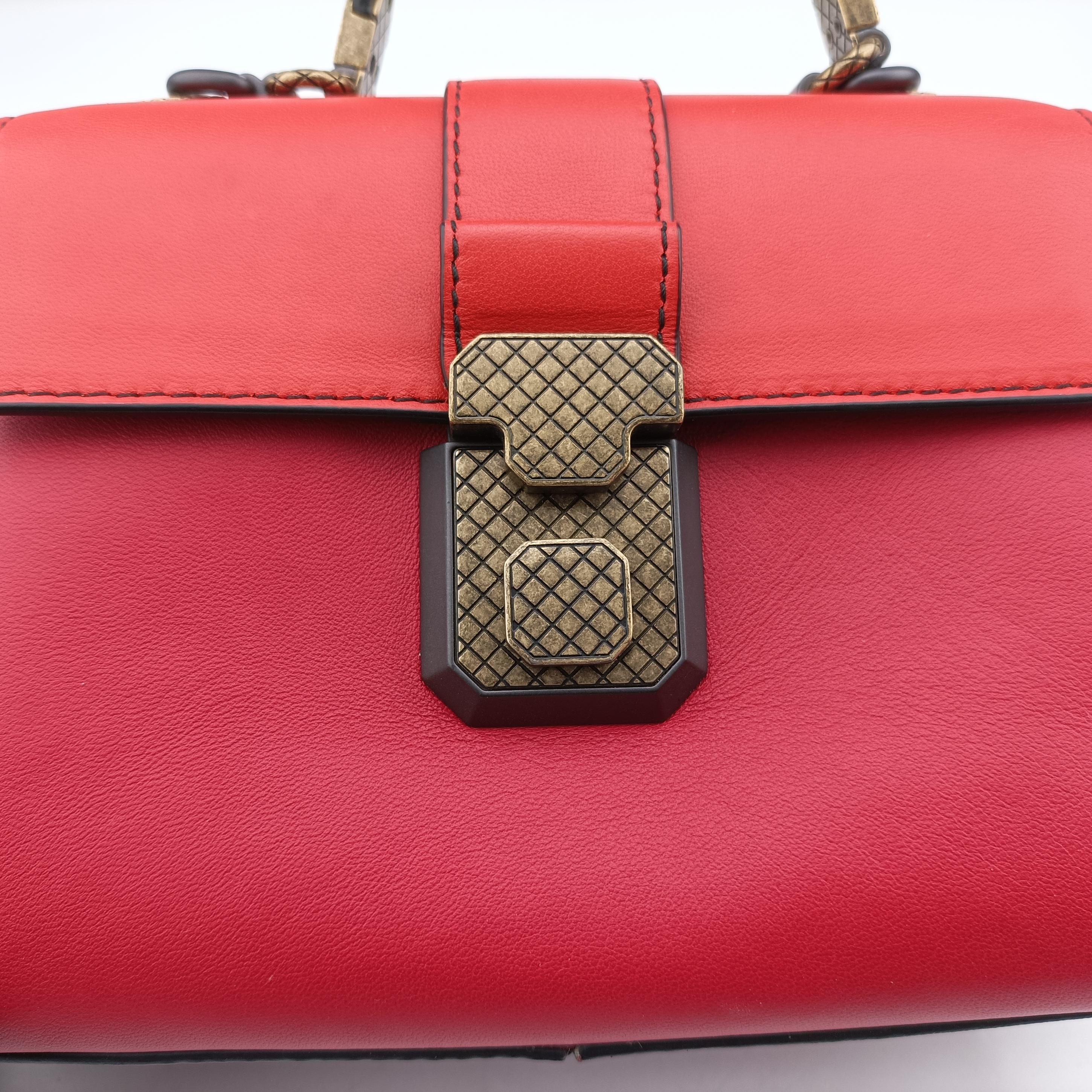 Secondhand Bottega Veneta Tricolor Piazza Orange leather  shoulderbag | stylenewstar