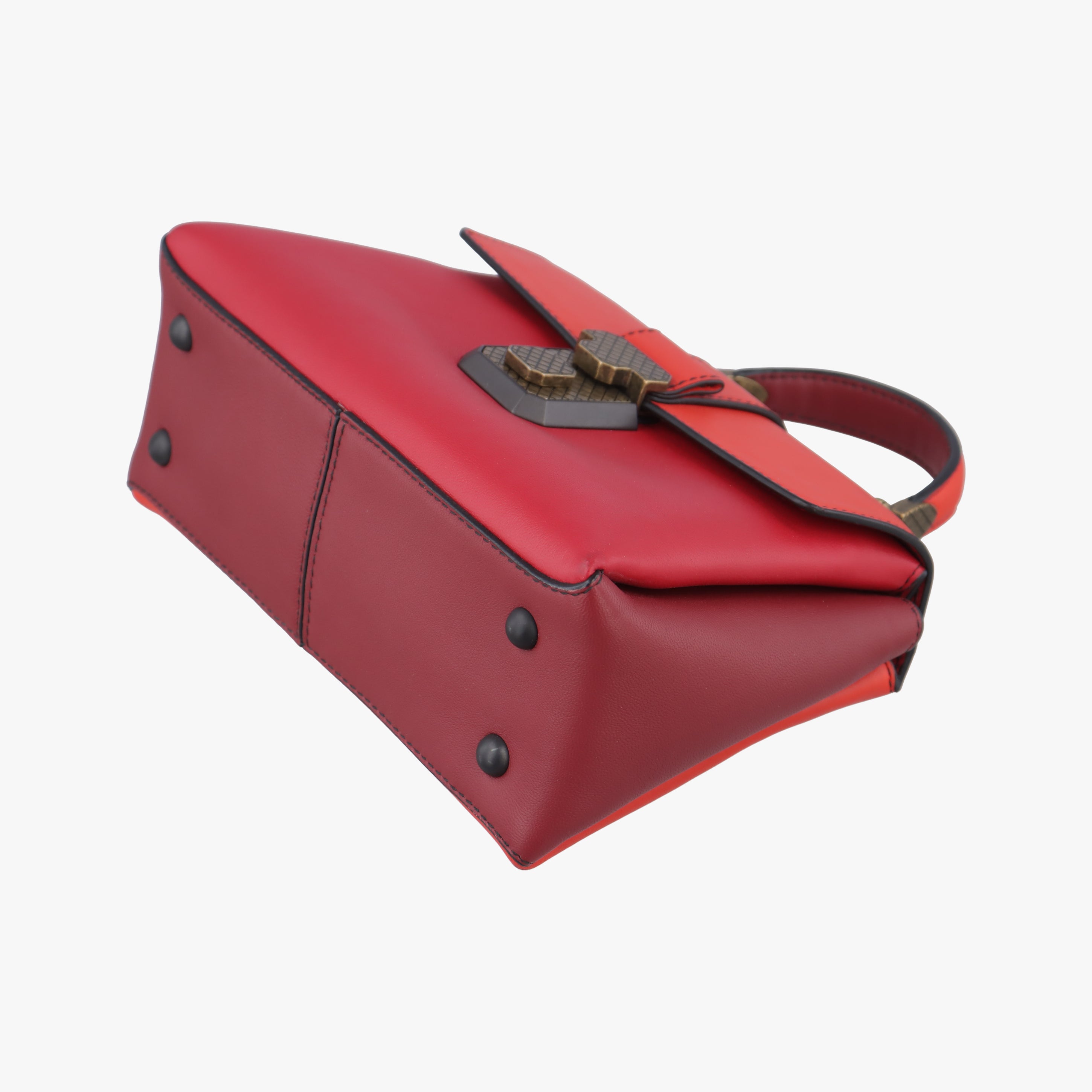 Secondhand Bottega Veneta Tricolor Piazza Orange leather  shoulderbag | stylenewstar