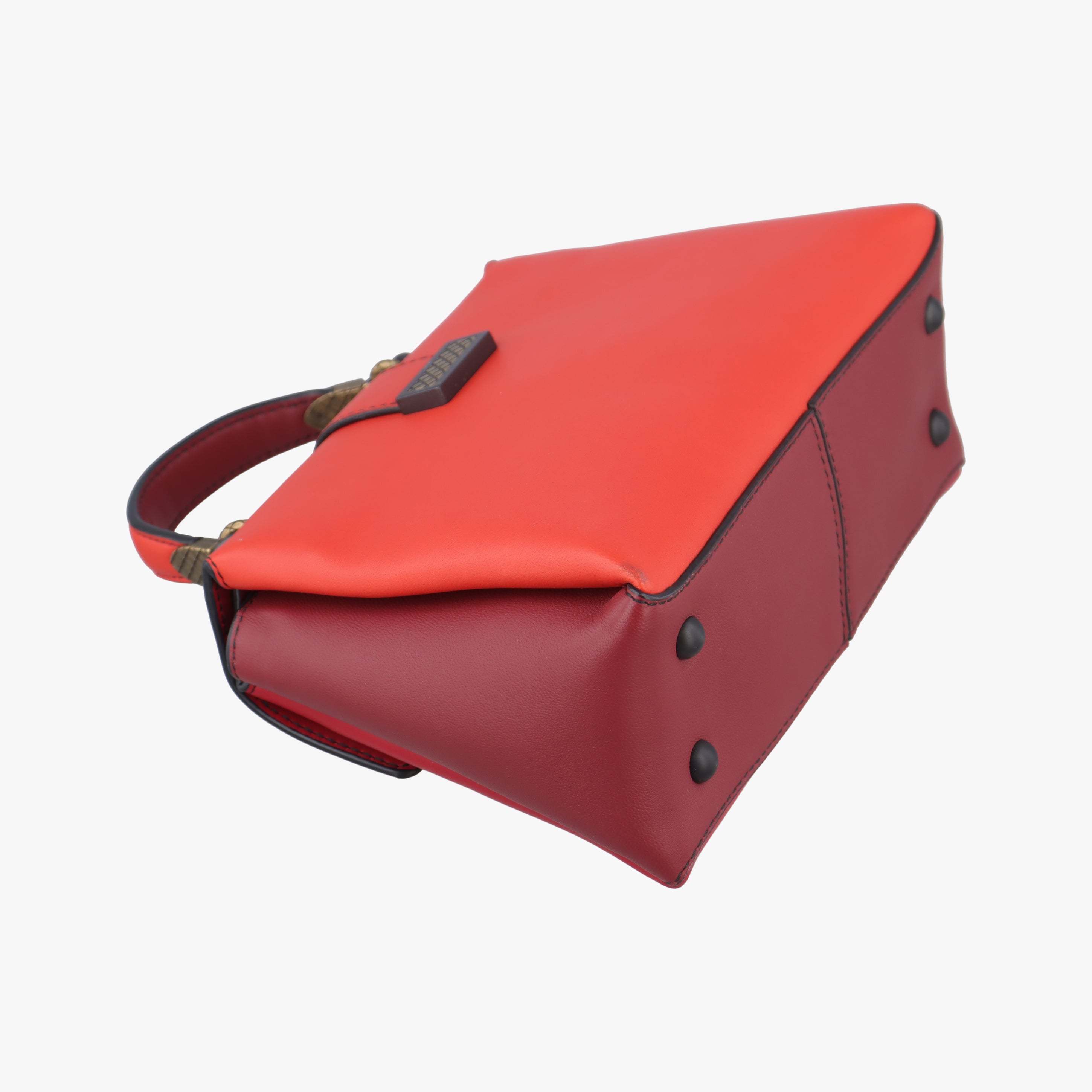 Secondhand Bottega Veneta Tricolor Piazza Orange leather  shoulderbag | stylenewstar