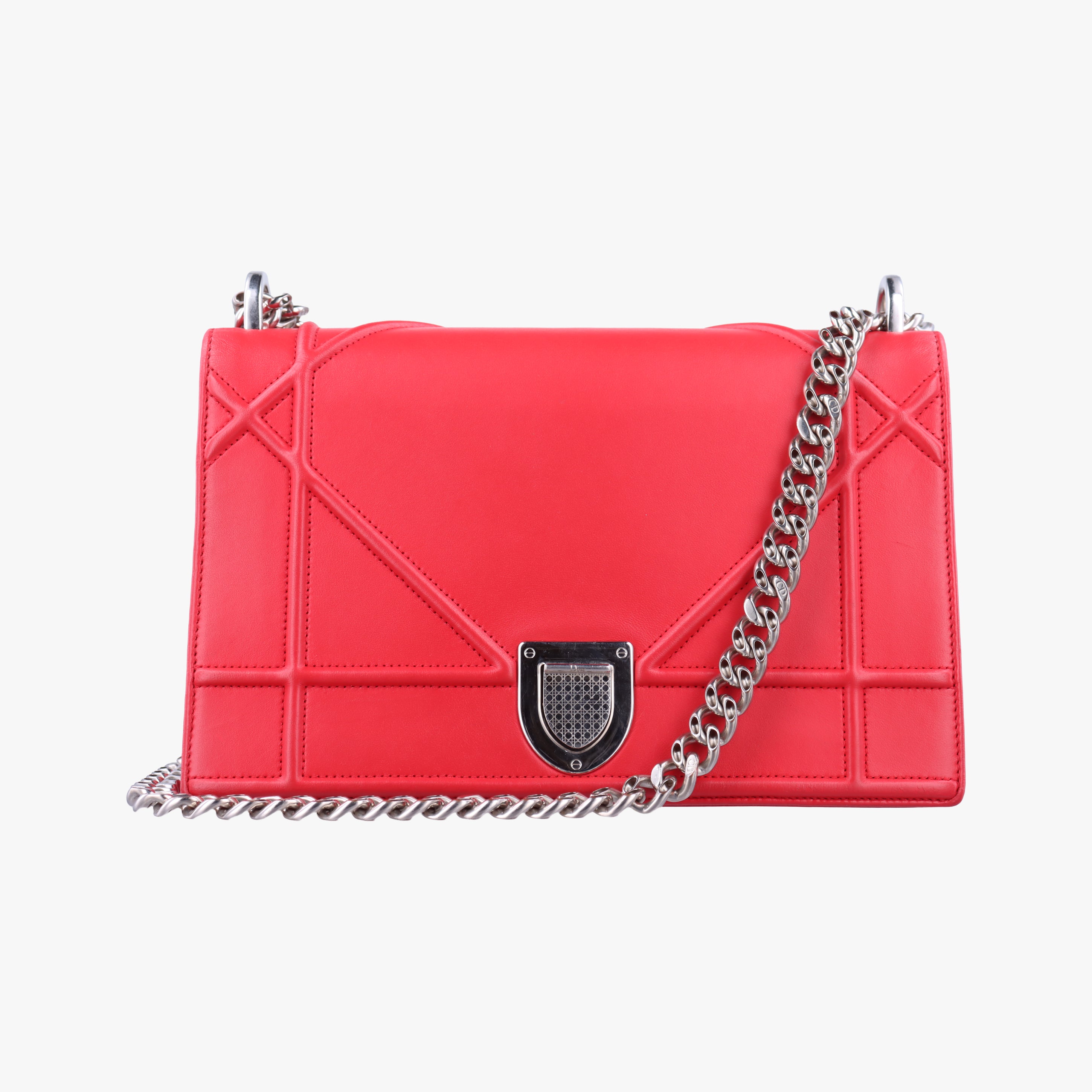 Vintage Christian Dior Diorama Red Leather  shoulderbag | stylenewstar