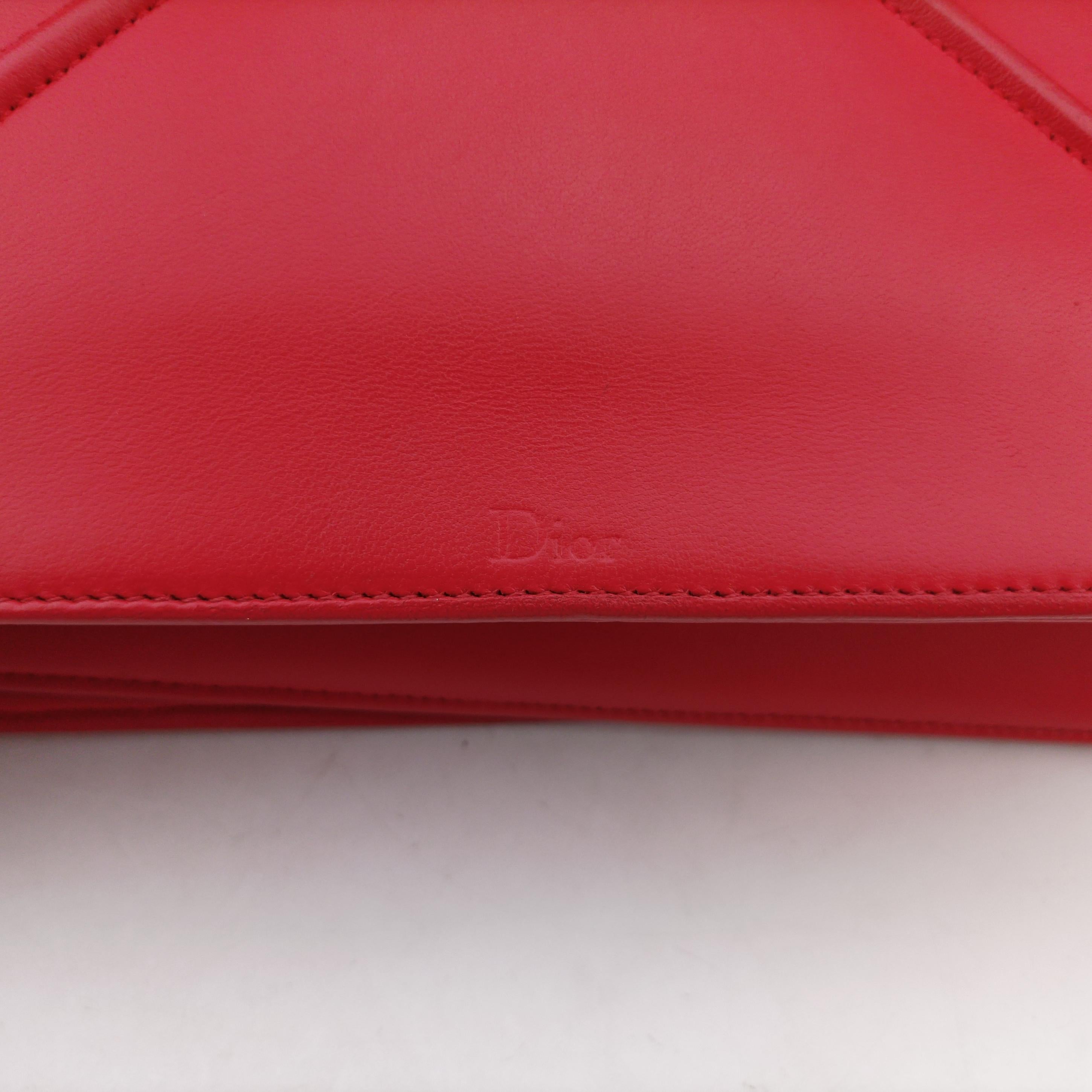 Vintage Christian Dior Diorama Red Leather  shoulderbag | stylenewstar