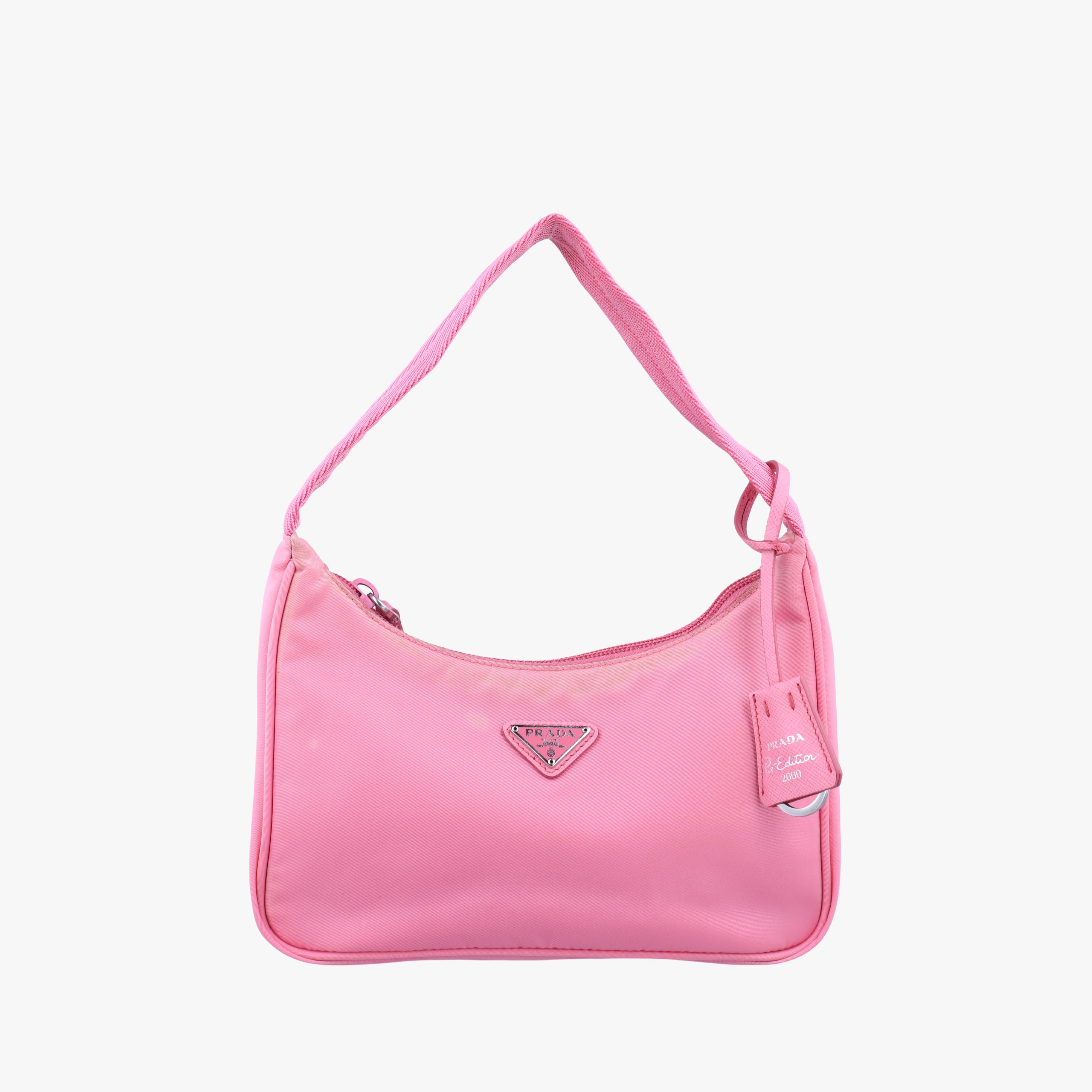 Pre-owned Prada Re-Edition2000 Pink nylon 1NE515 handbag | stylenewstar