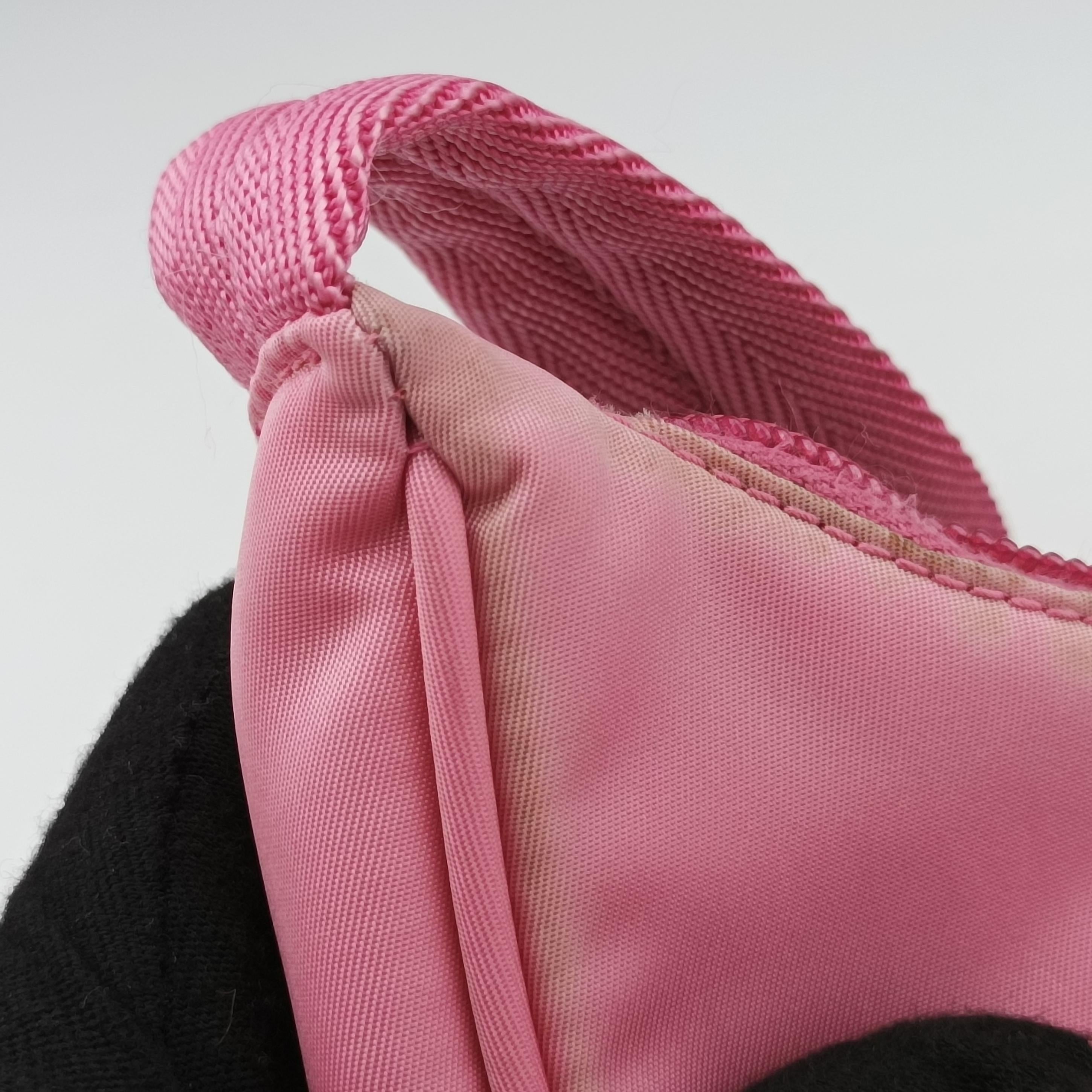 Pre-owned Prada Re-Edition2000 Pink nylon 1NE515 handbag | stylenewstar